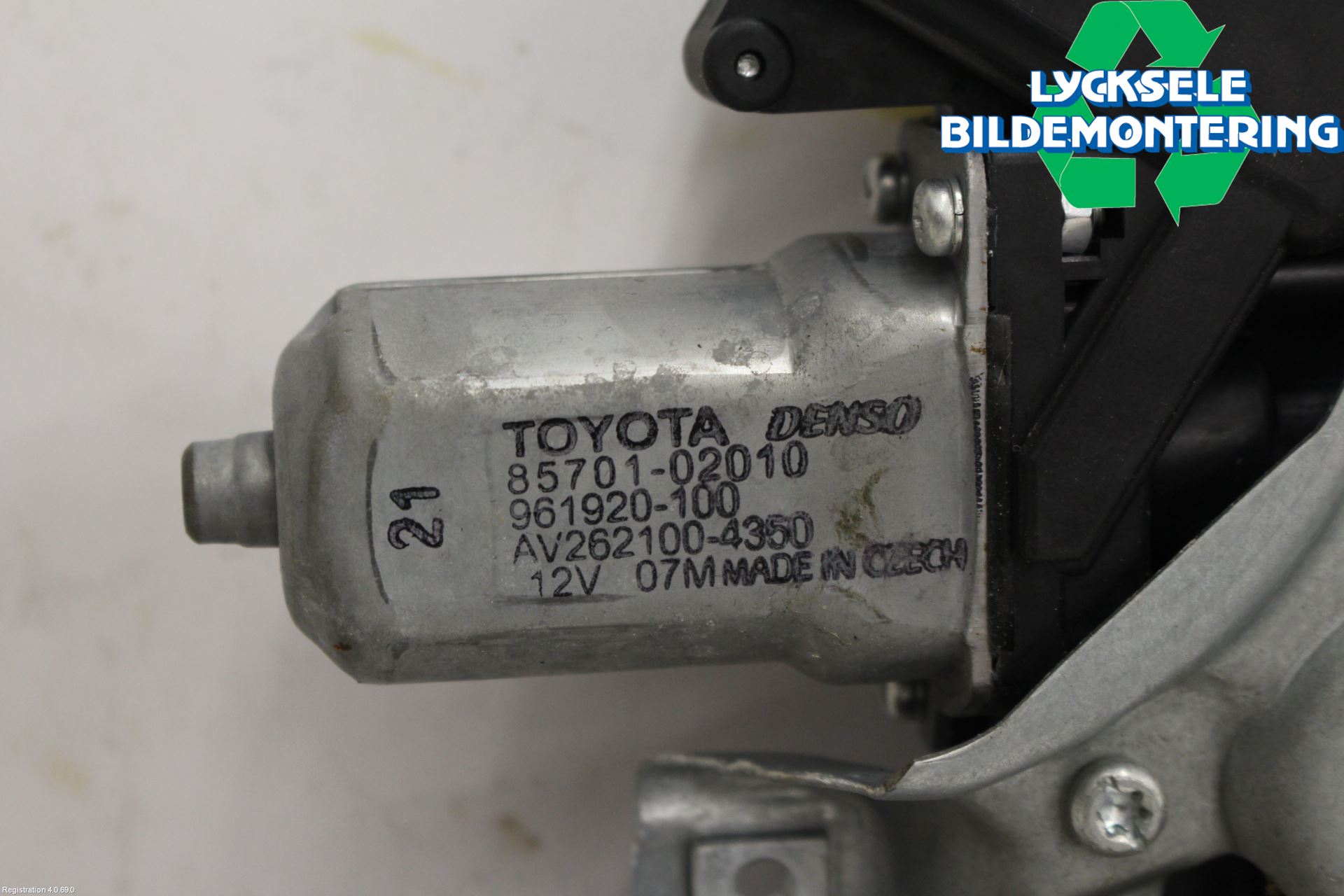 Toyota AURIS 10-12 Fönsterhiss El Kompl