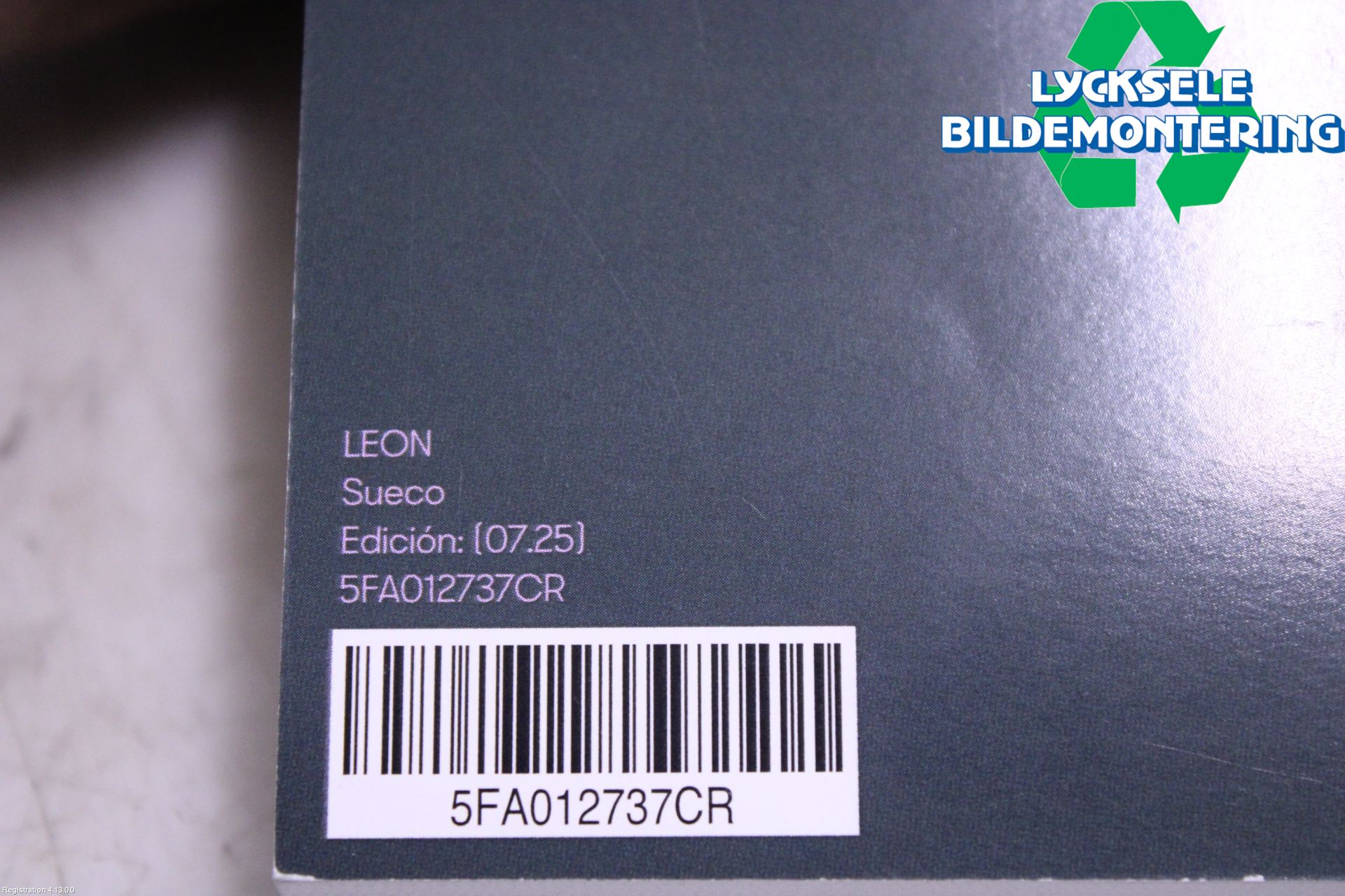 Seat LEON 20- Instruktionsbok