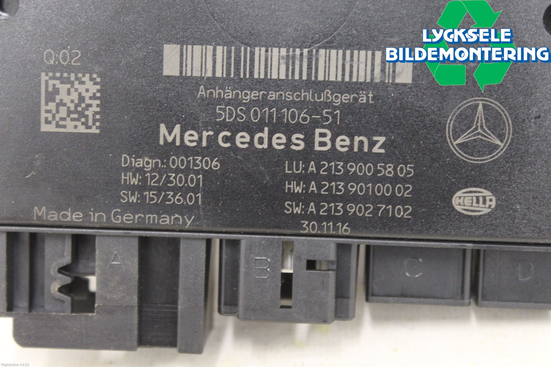 Mercedes-Benz MB E-KLASS (W213) 16-23 Styrenhet Dragkrok