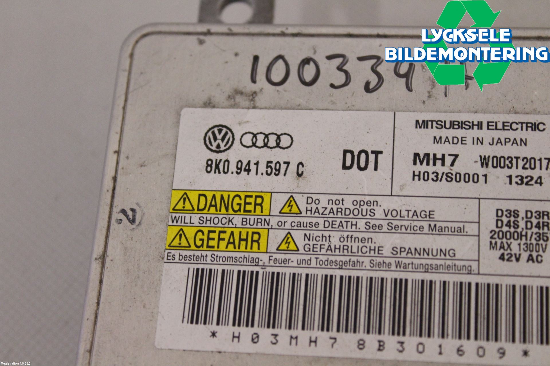 Volkswagen VW TOUAREG 7P 11-18 Styrenhet Strålkastare