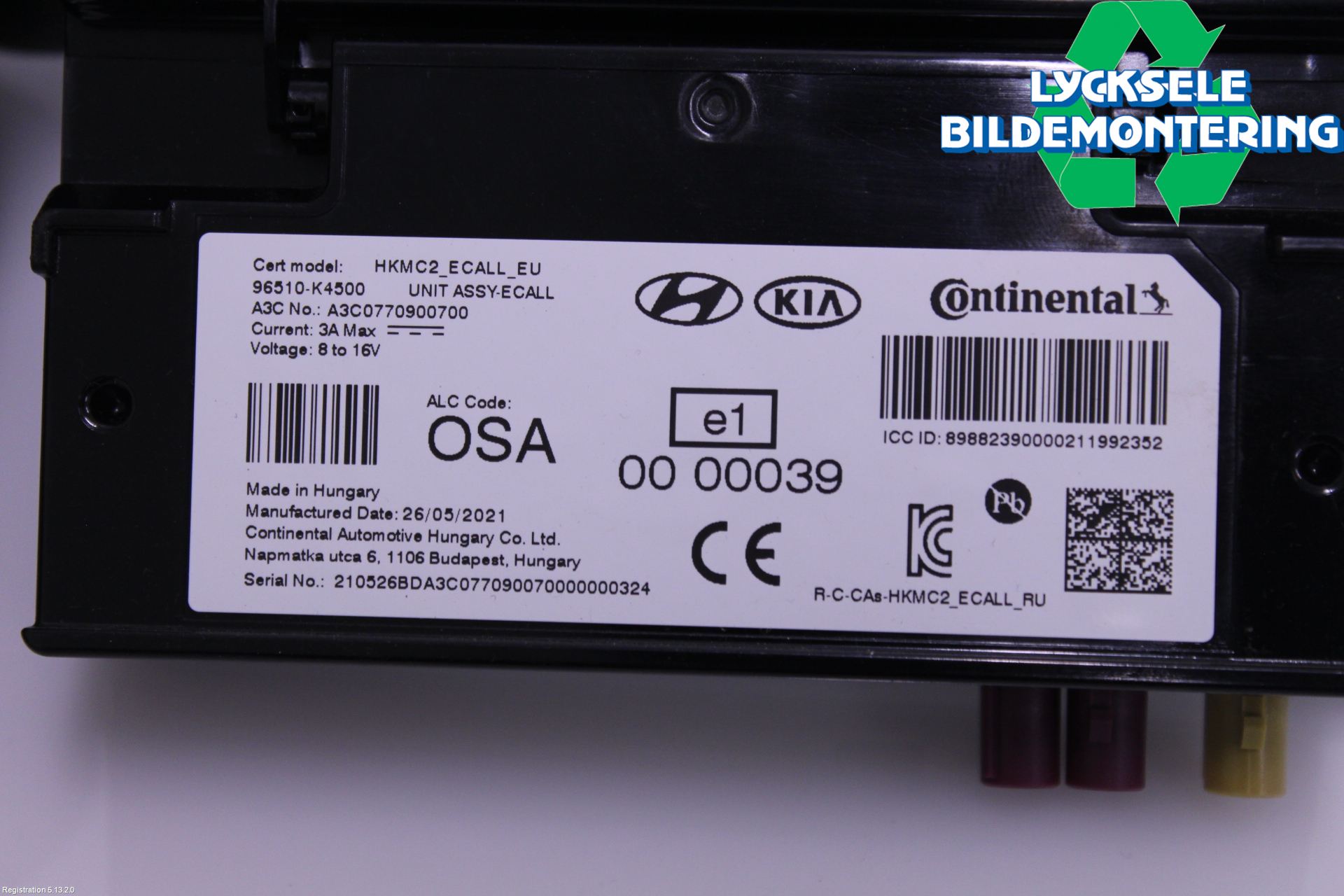 Hyundai KONA/ELECTRIC OS 18-23 Styrenhet Övrigt