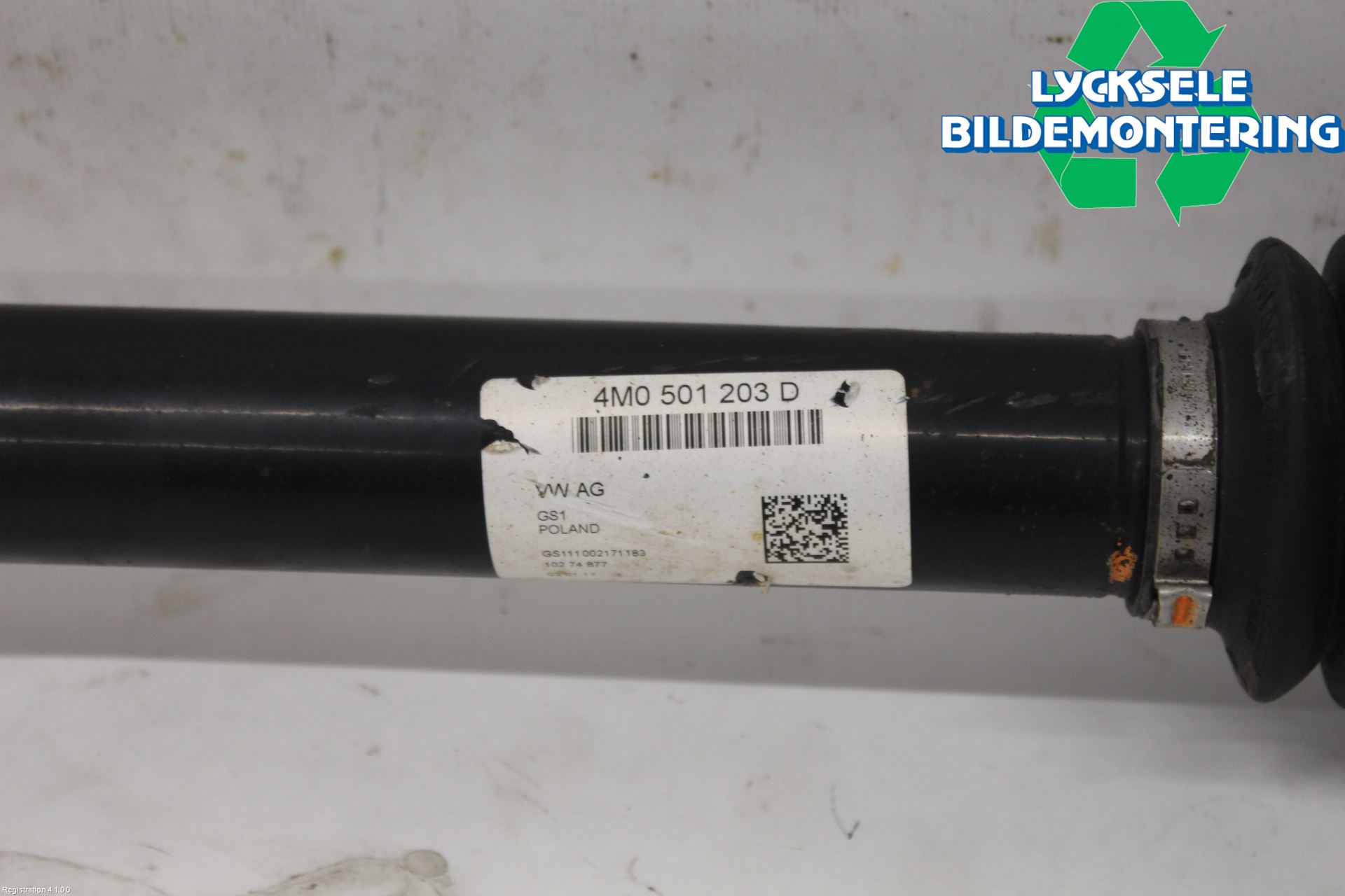 Audi Q7/SQ7 Drivaxel Bak Vänster