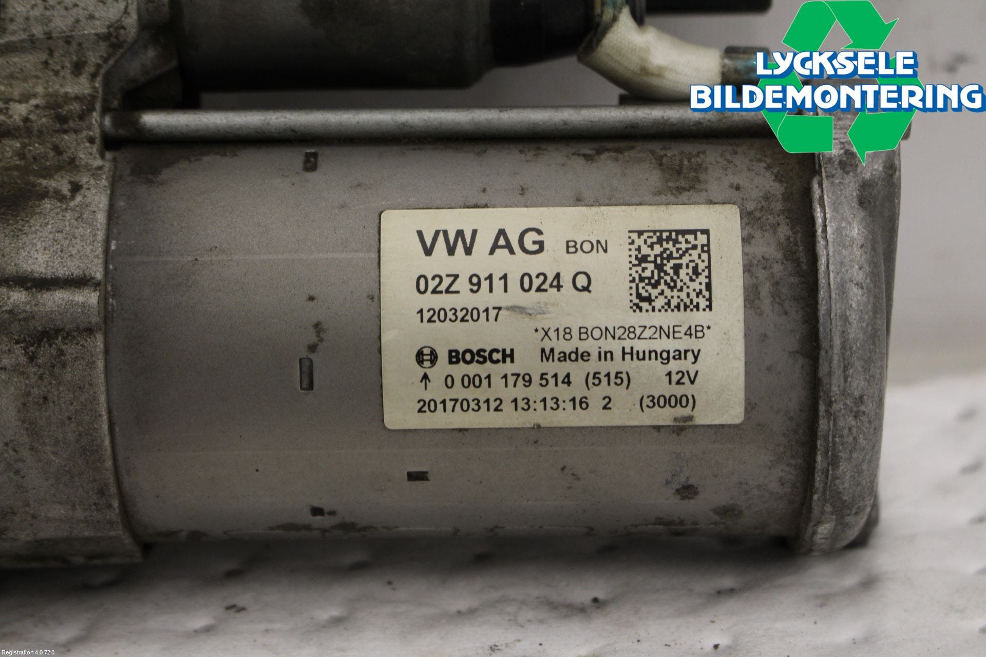 Volkswagen VW GOLF / E-GOLF VII 13-20 Startmotor