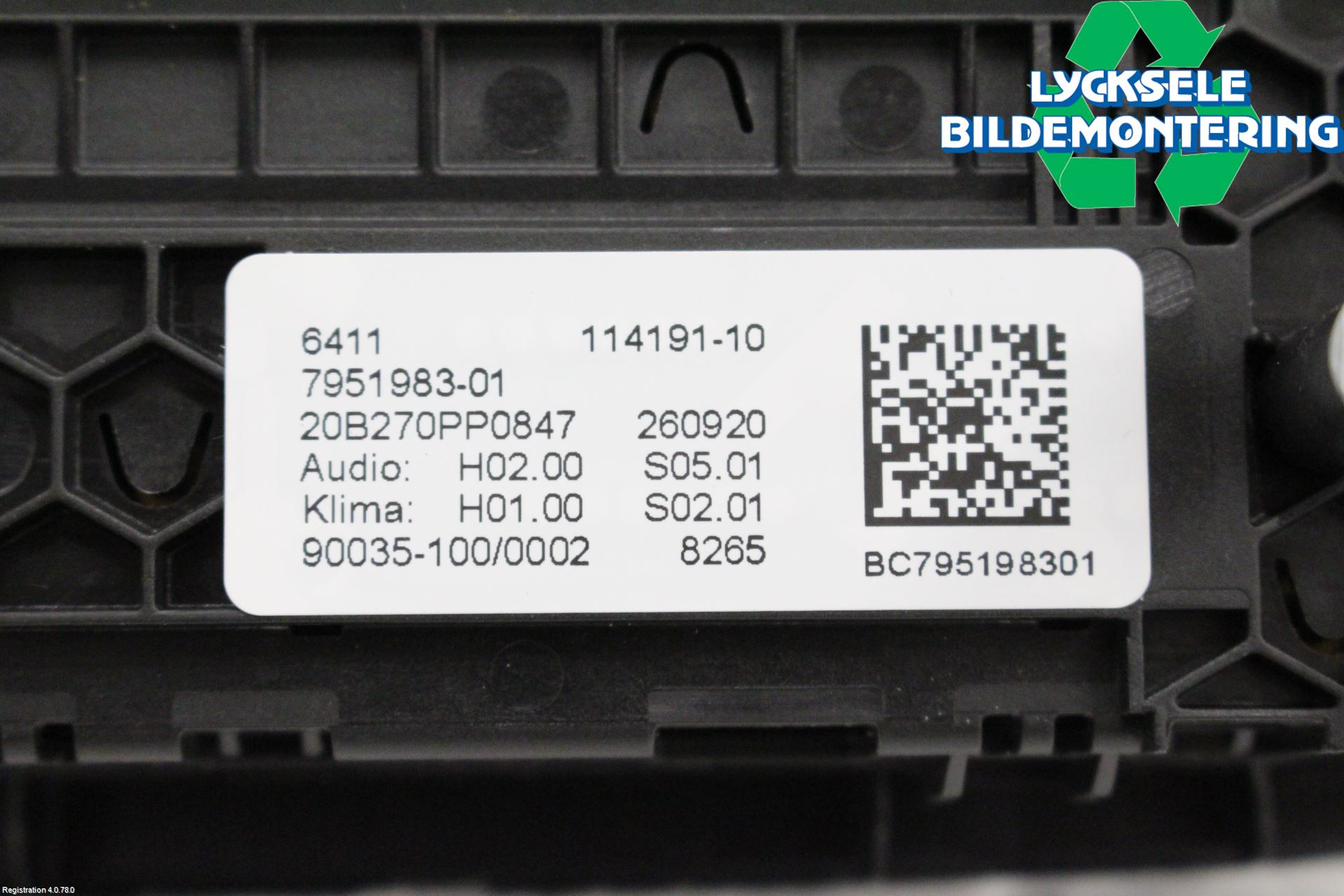 BMW X3 G01 18- Ac Styrenhet Ac Manöveren