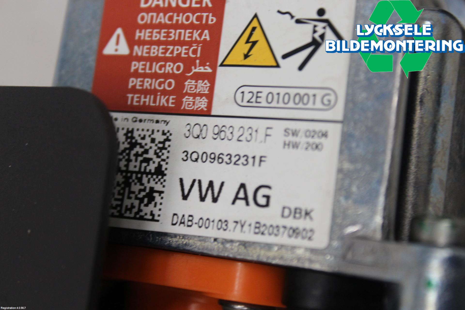 Audi E-TRON, S GE 19- Motorvärmare Värmekropp