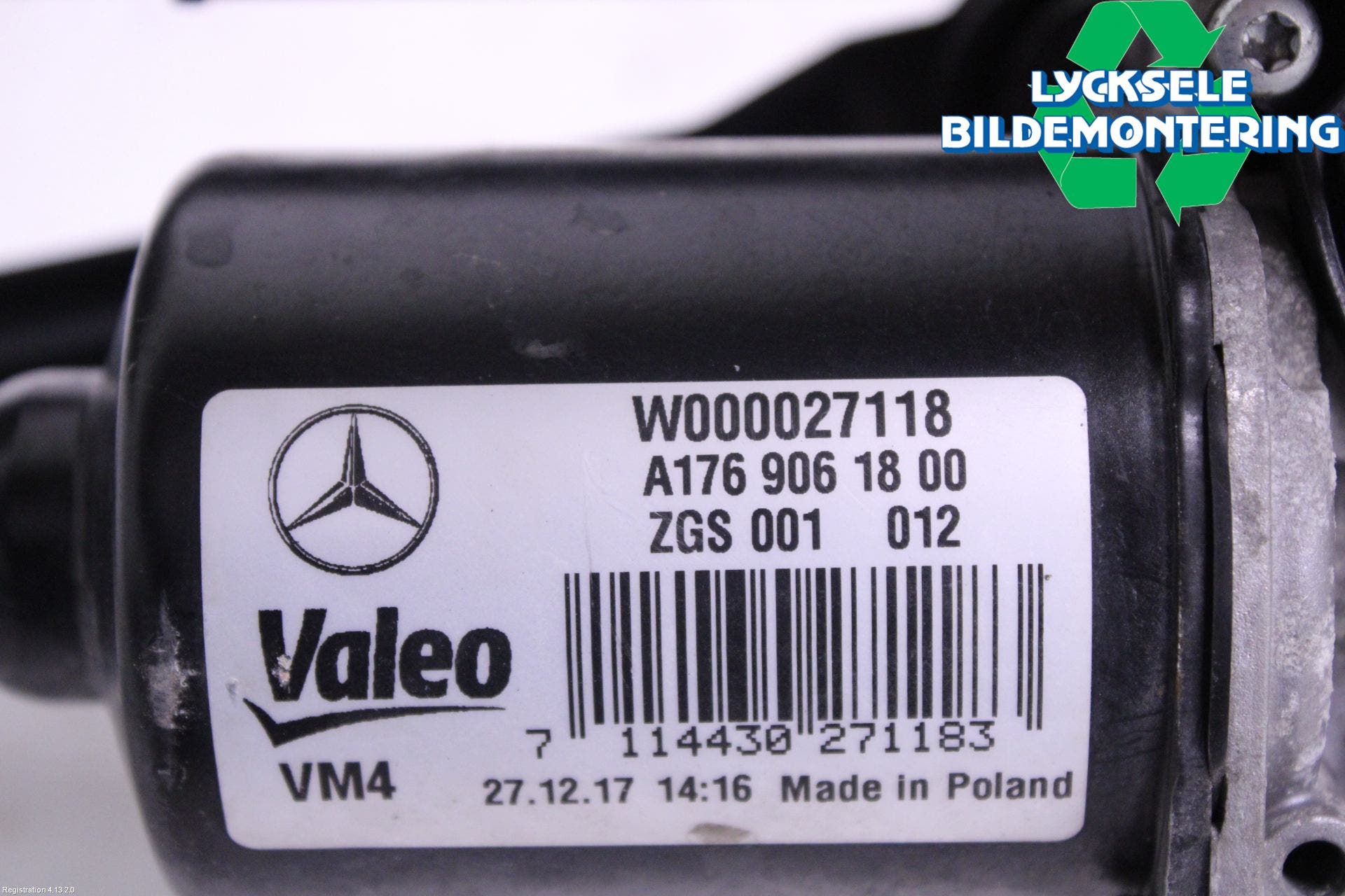 Mercedes-Benz MB CLA-KLASS (C117/X117) 13-19 Torkarmekanism Vindruta
