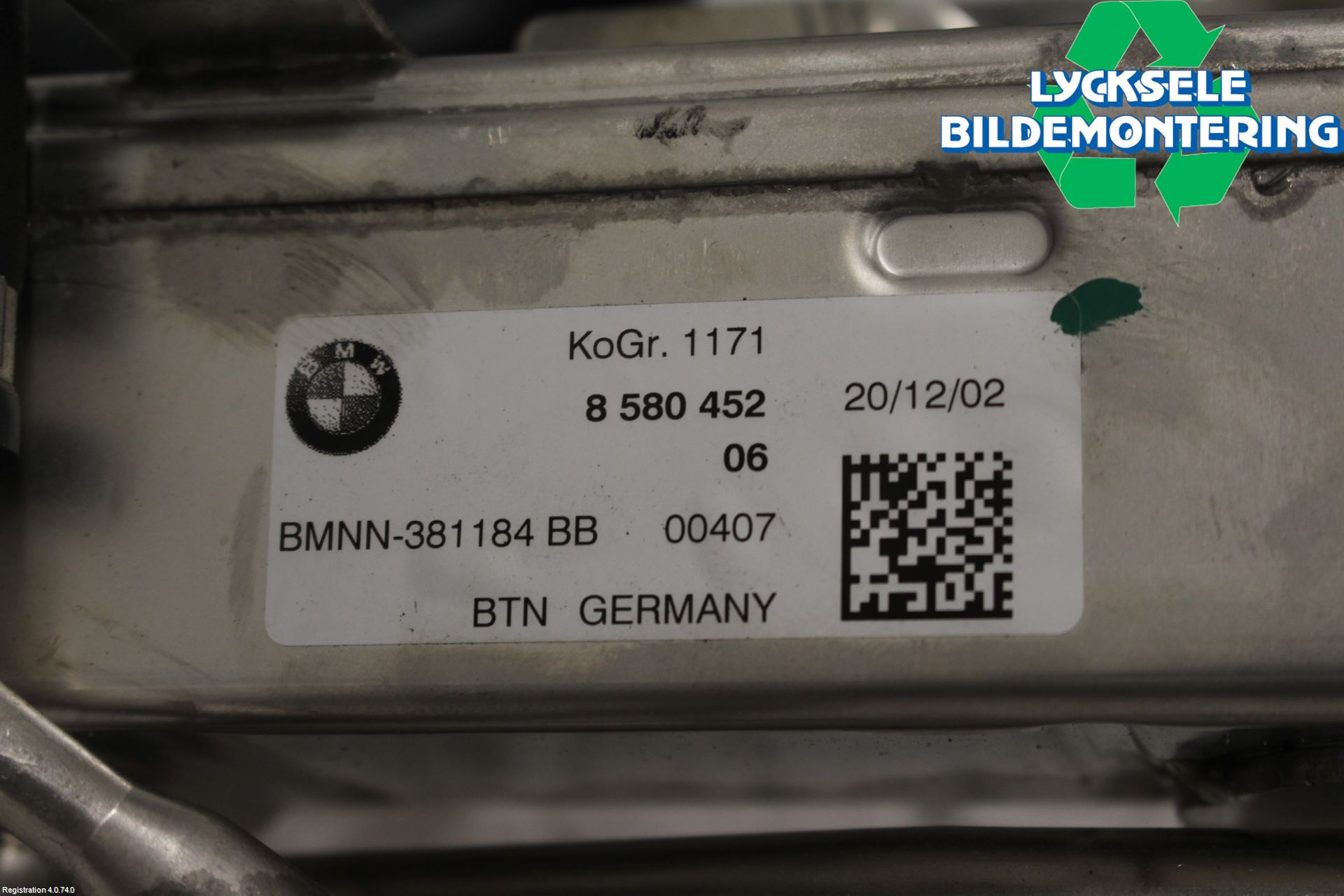 BMW 3 G20/G21/G80/G81 19- Avgaskylare