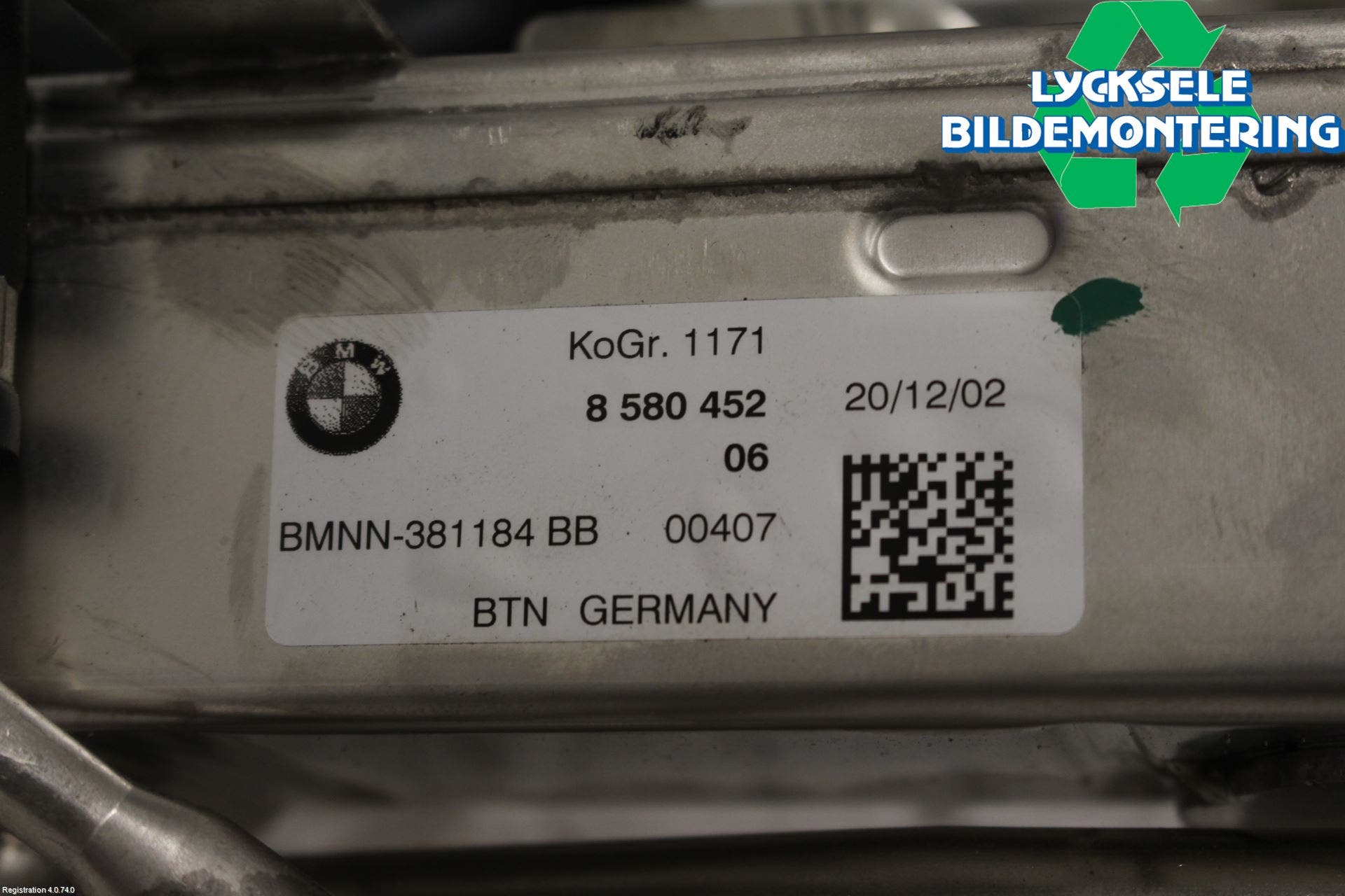 BMW 3 G20/G21/G80/G81 19- Avgaskylare