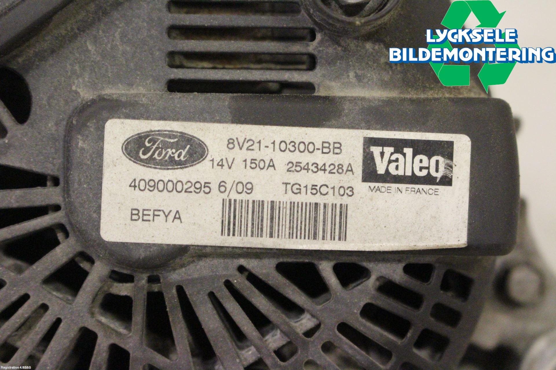 Ford FIESTA 09-12 Generator