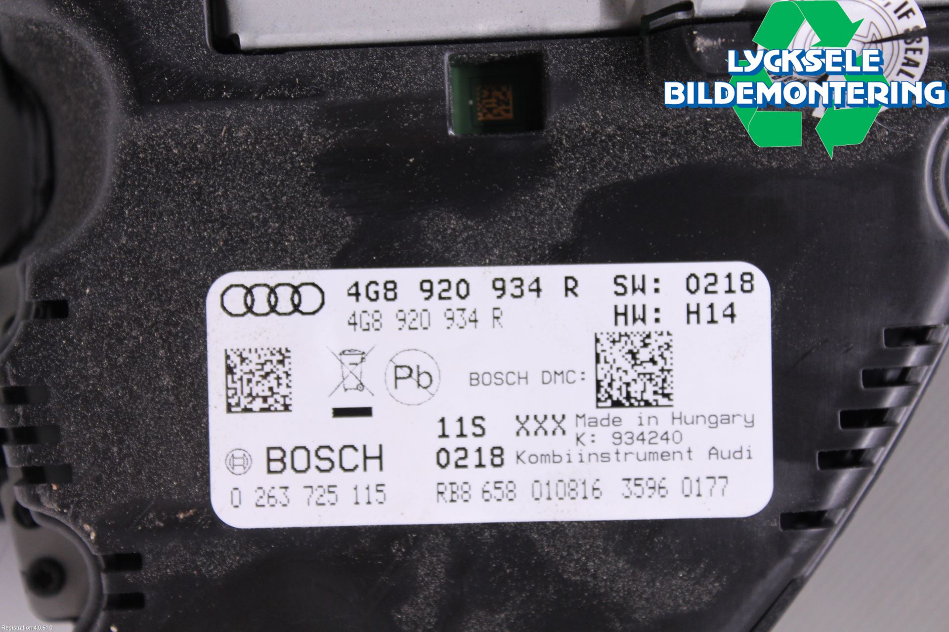 Audi A6/S6 4G 11-18 Instrument Komb
