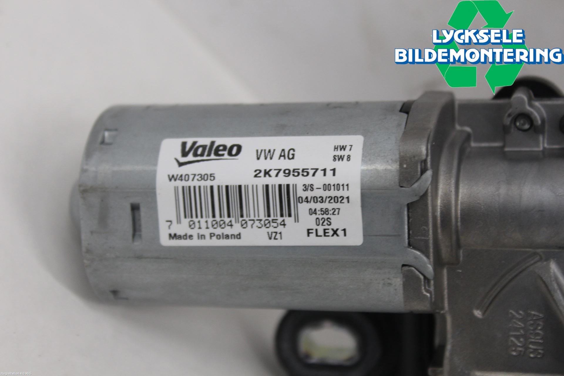 Volkswagen VW CADDY 21- Torkarmotor Baklucka