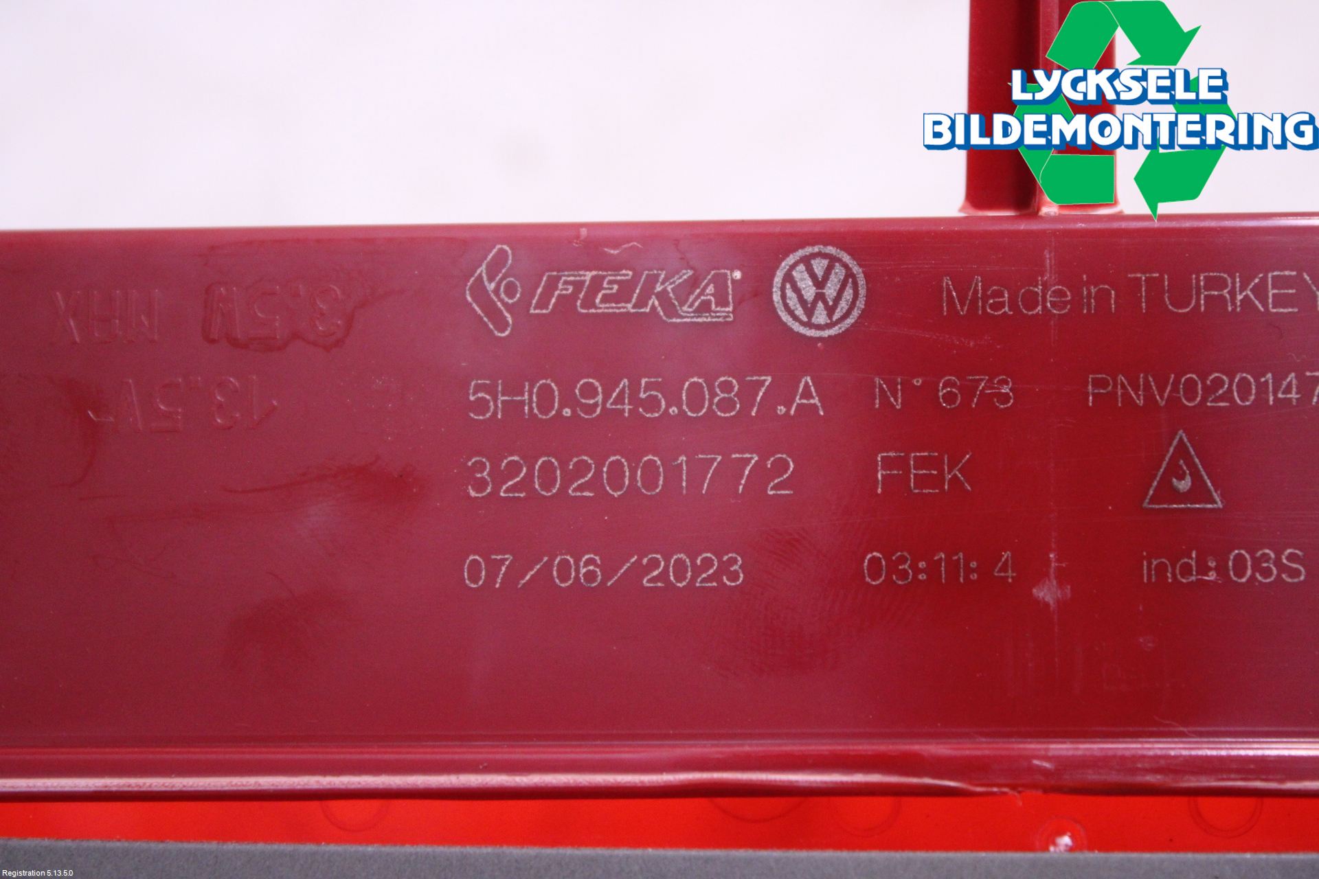 Volkswagen VW ID.4 21- Bromsljus Bakruta