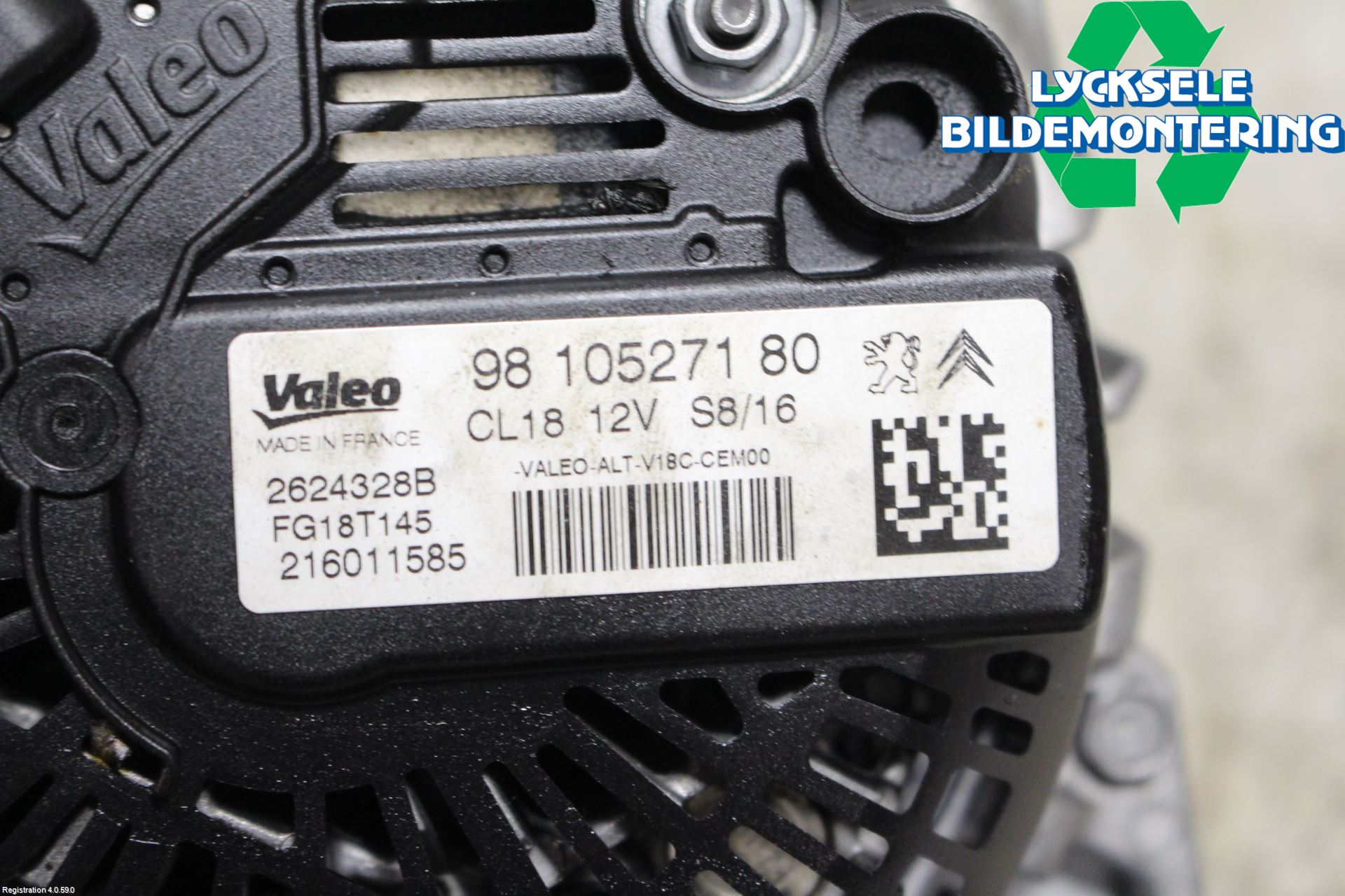 Citroen BERLINGO 08-18 Generator