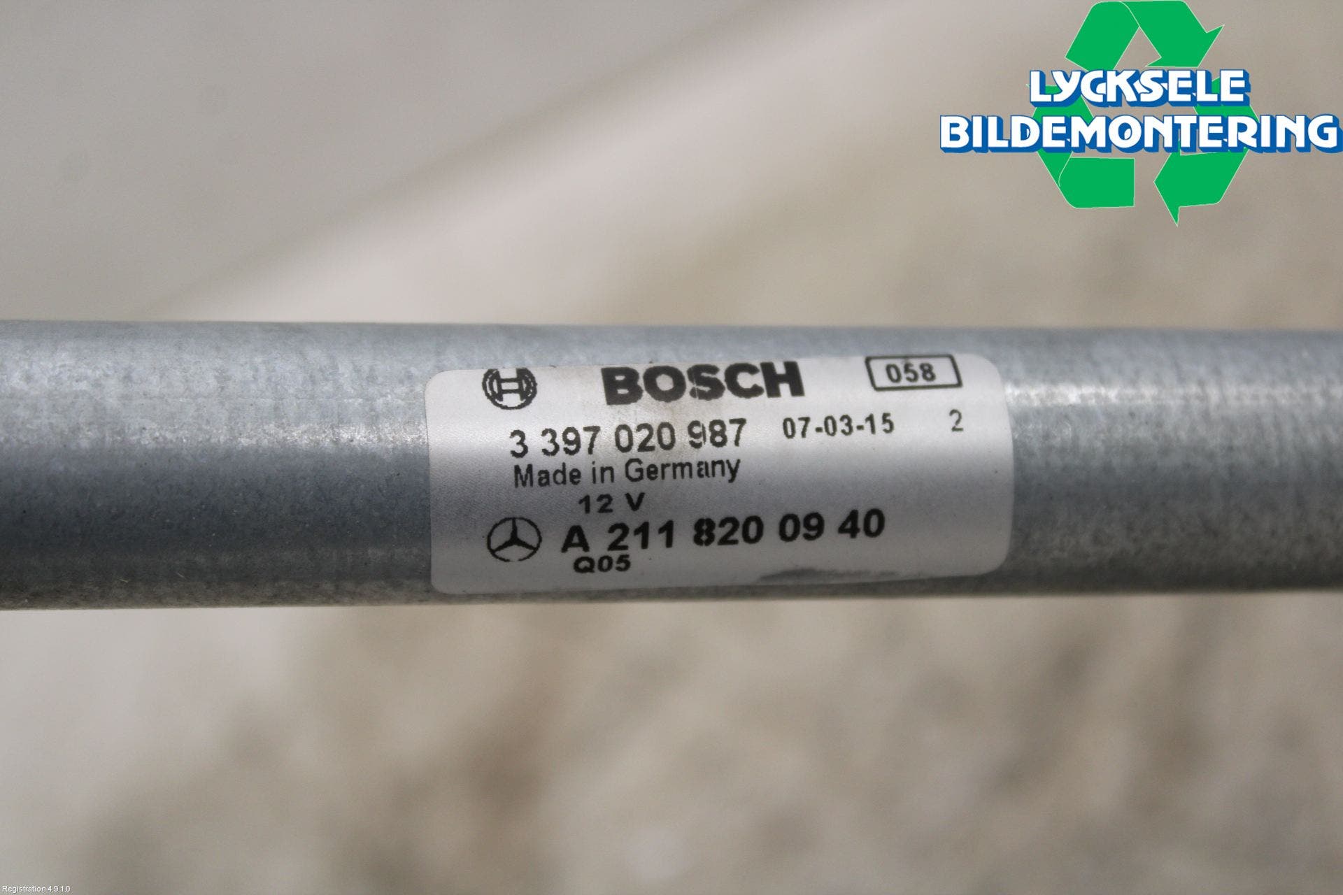 Mercedes-Benz MB E-KLASS (W211) 02-09 Torkarmekanism Vindruta