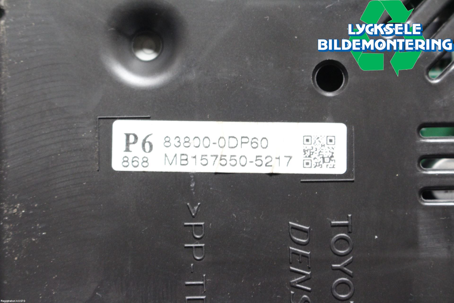 Toyota YARIS XP130 12-14 Instrument Komb
