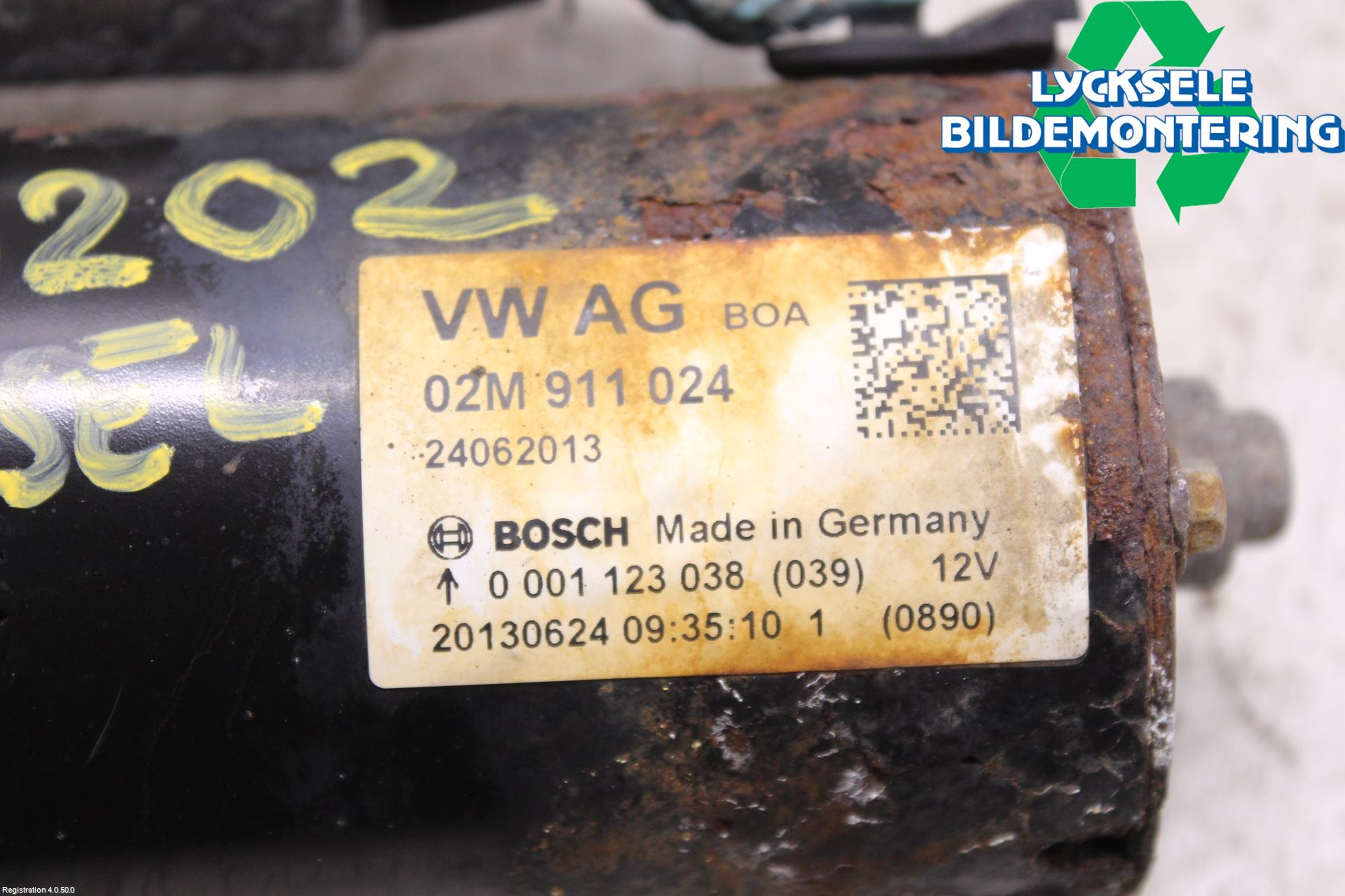 Volkswagen VW TRANSP/CARAVELLE (T5) 04-15 Startmotor Diesel