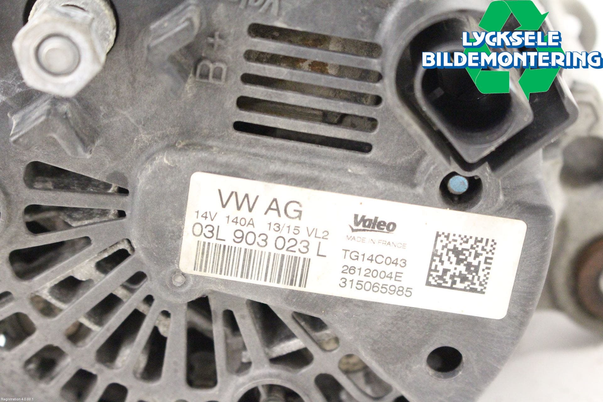 Volkswagen VW PASSAT 15-19 Generator