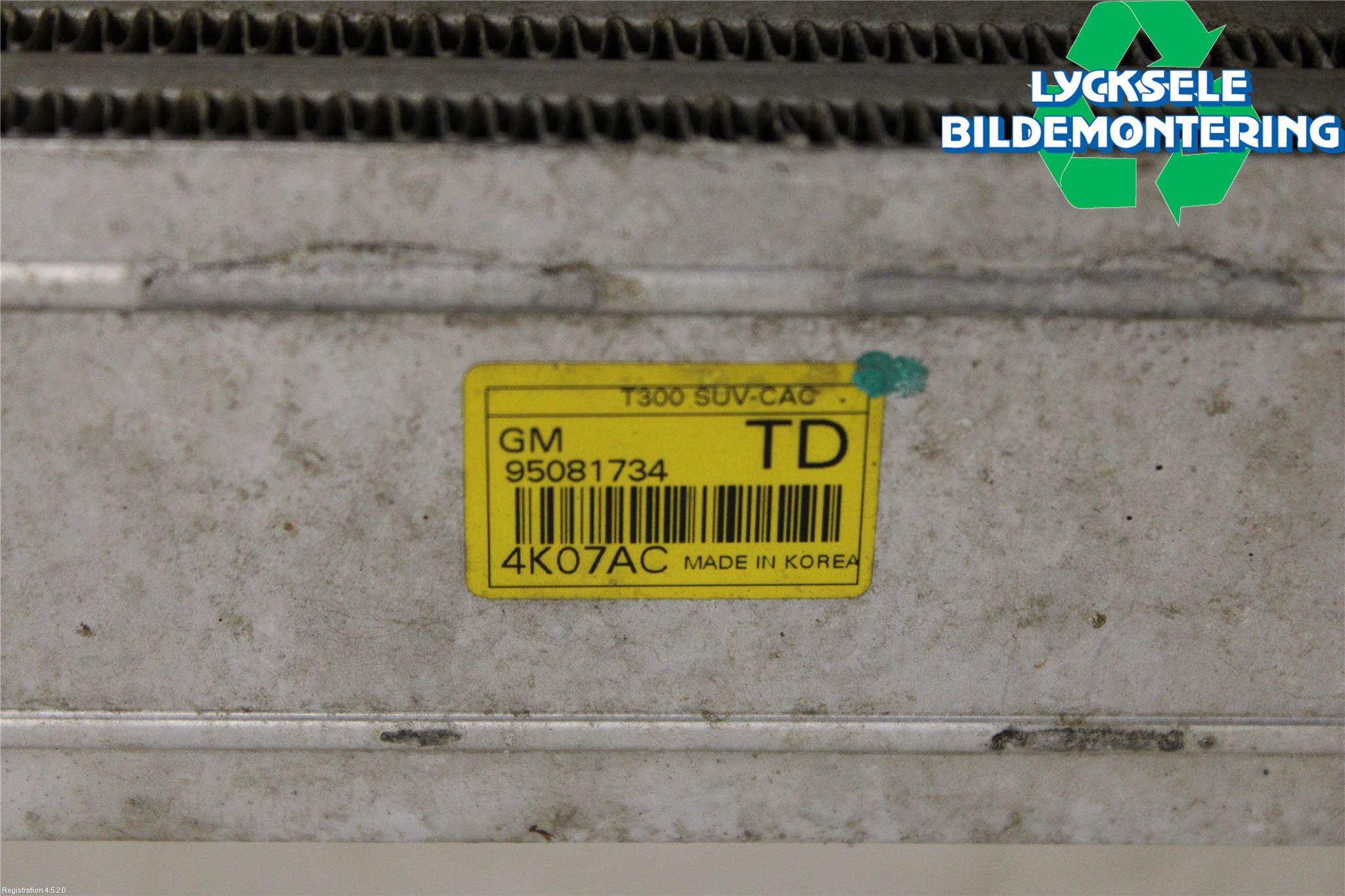 Opel MOKKA 13-20 Laddluft-Intercooler Kyl