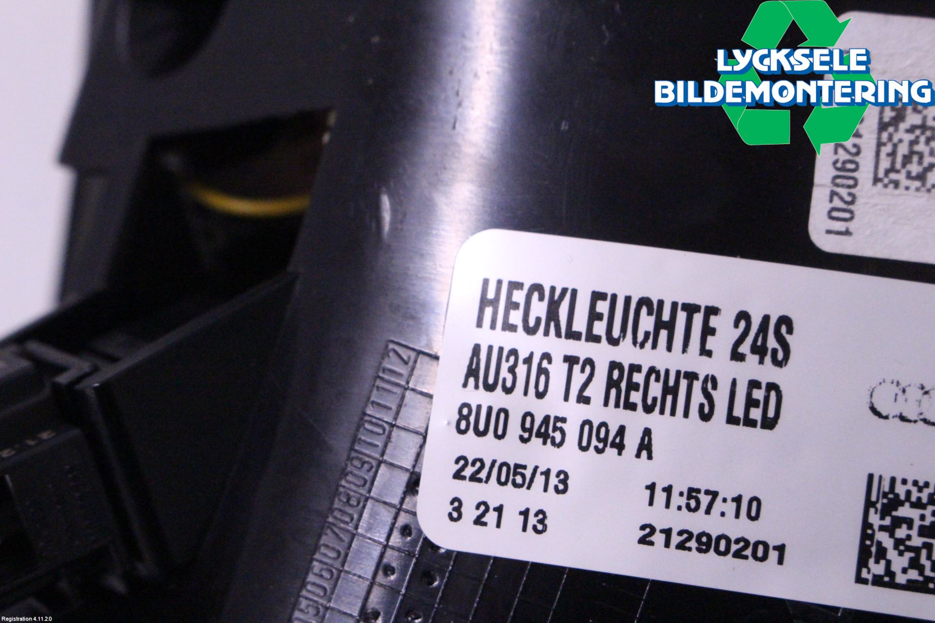 Audi Q3 8U 12-18 Bakljus Höger