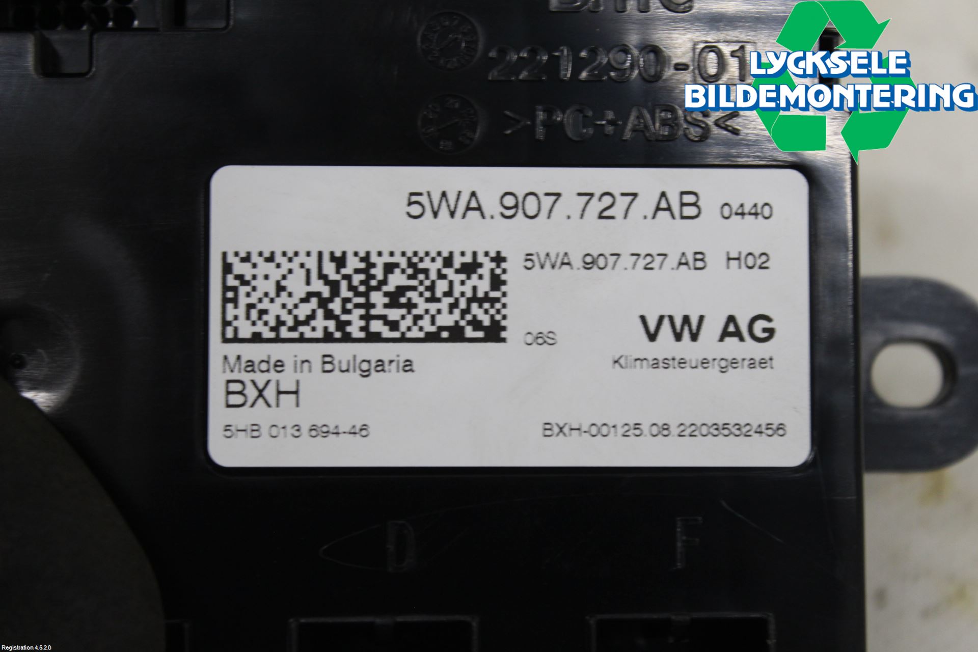 Volkswagen VW CADDY 21- Ac Styrenhet Ac Manöveren