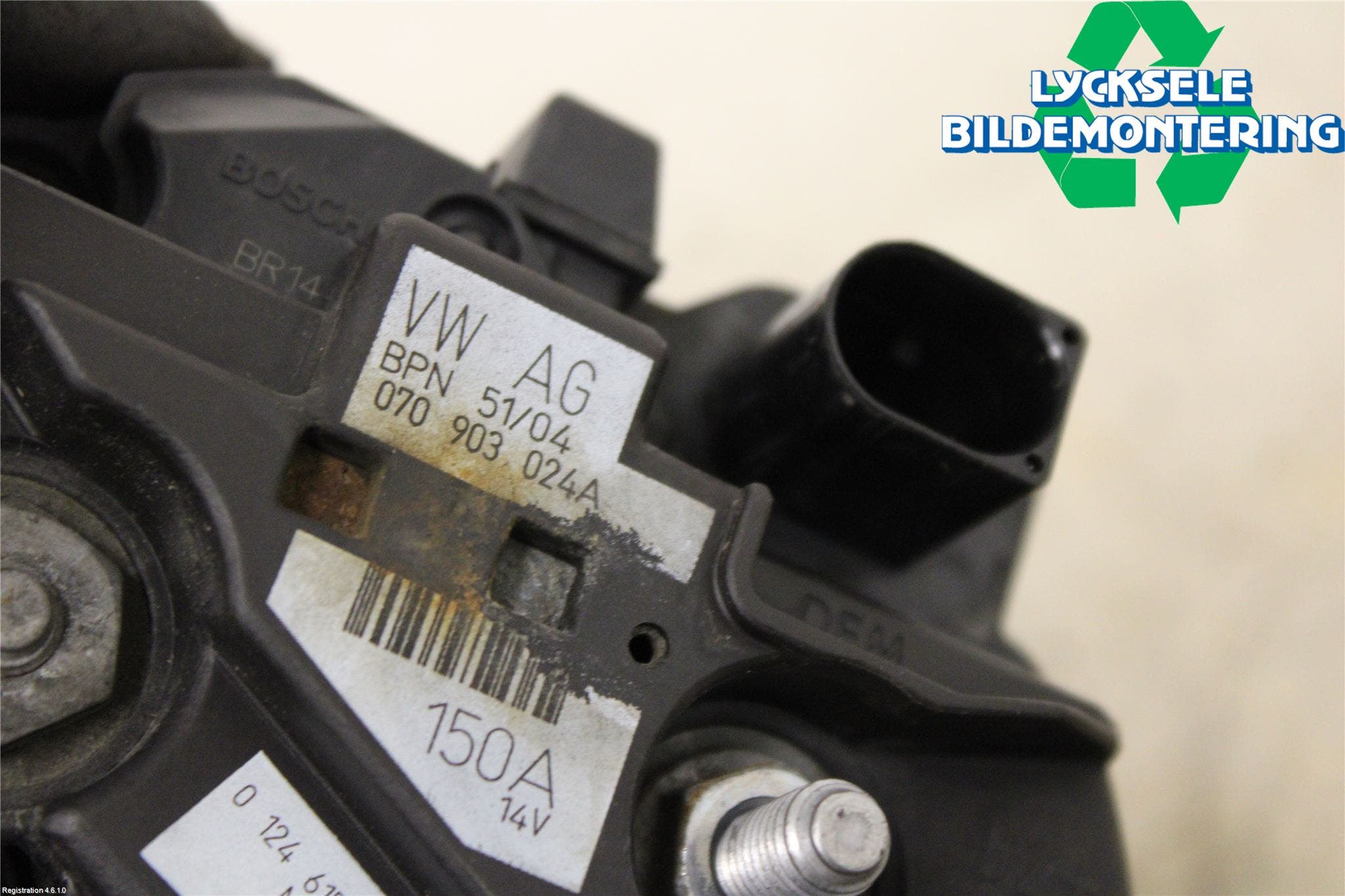 Volkswagen VW TRANSP/CARAVELLE (T5) 04-15 Generator