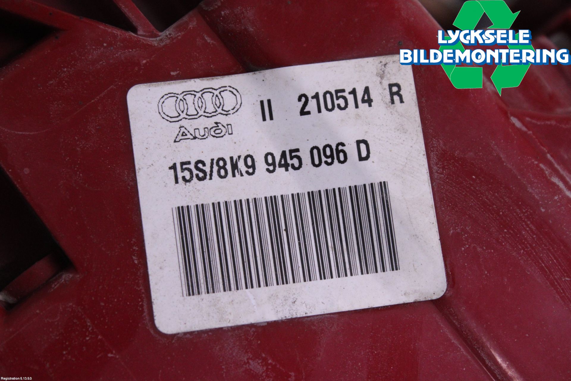 Audi A4 12-15 Bakljus Höger
