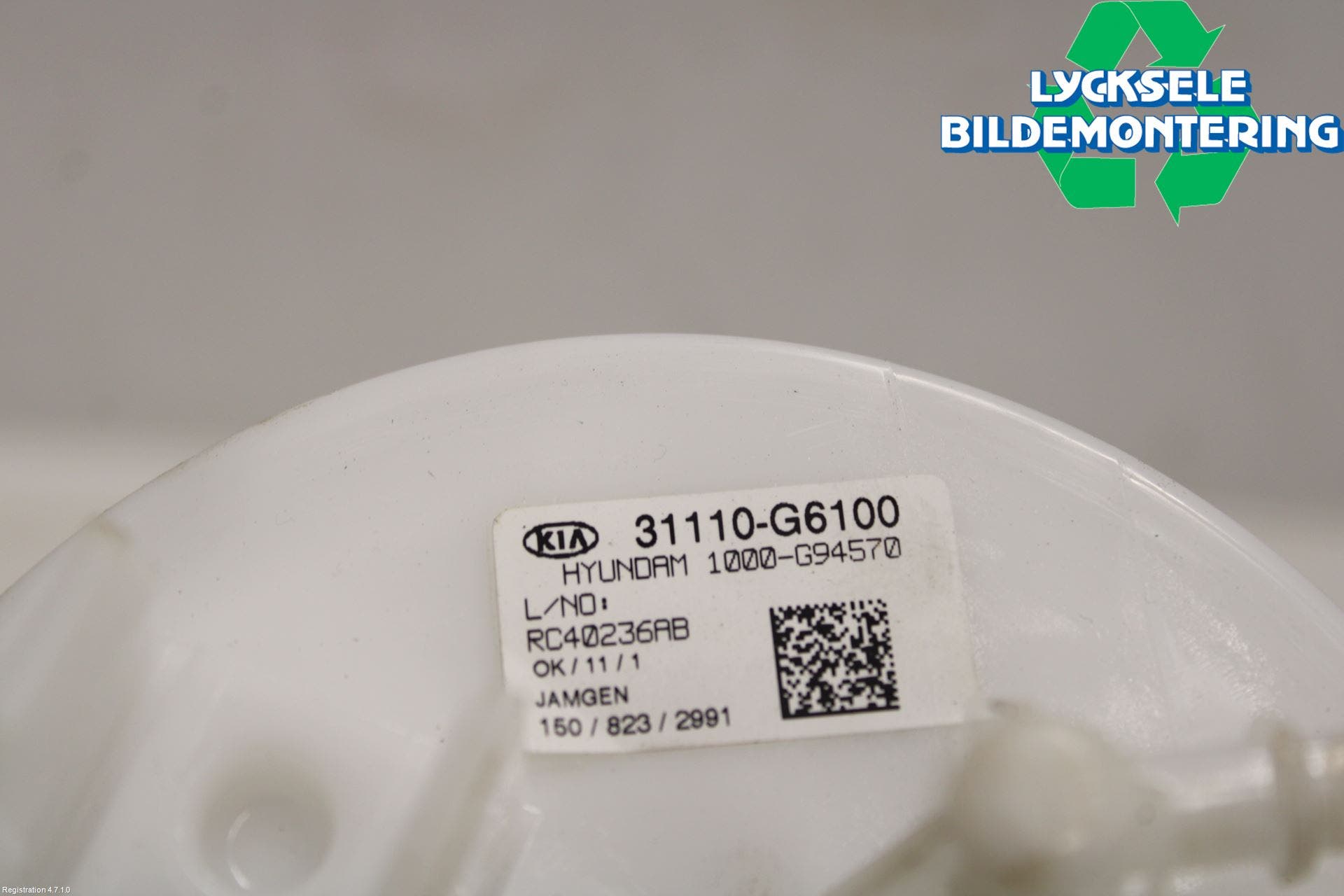 Kia PICANTO 17- Bränslepump El