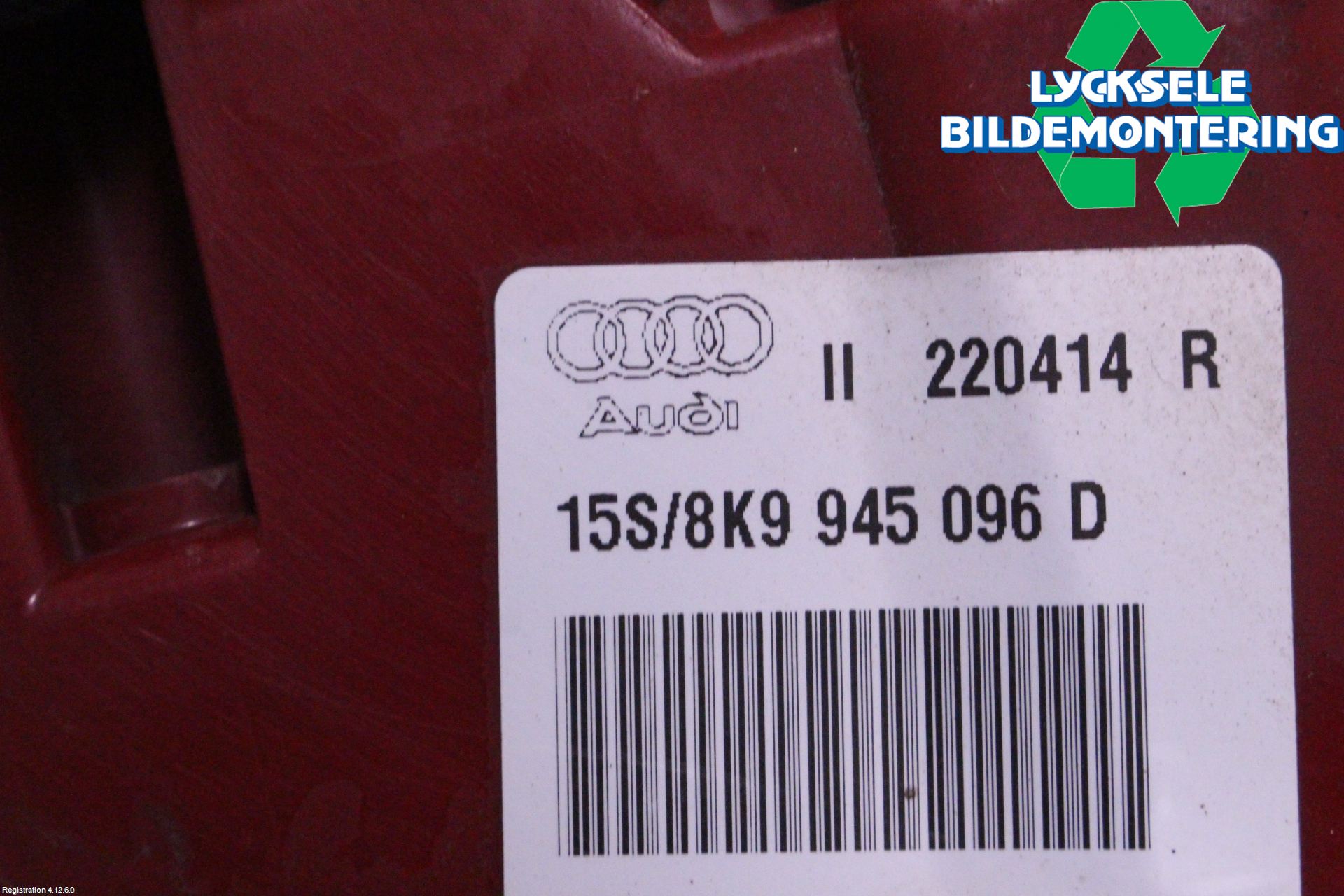 Audi A4 ALLROAD 09-16 Bakljus Höger