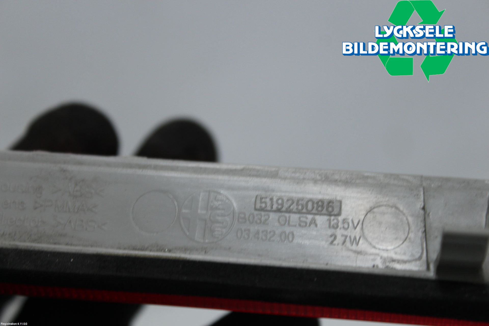 Fiat 500L 13-19 Bromsljus Bakruta