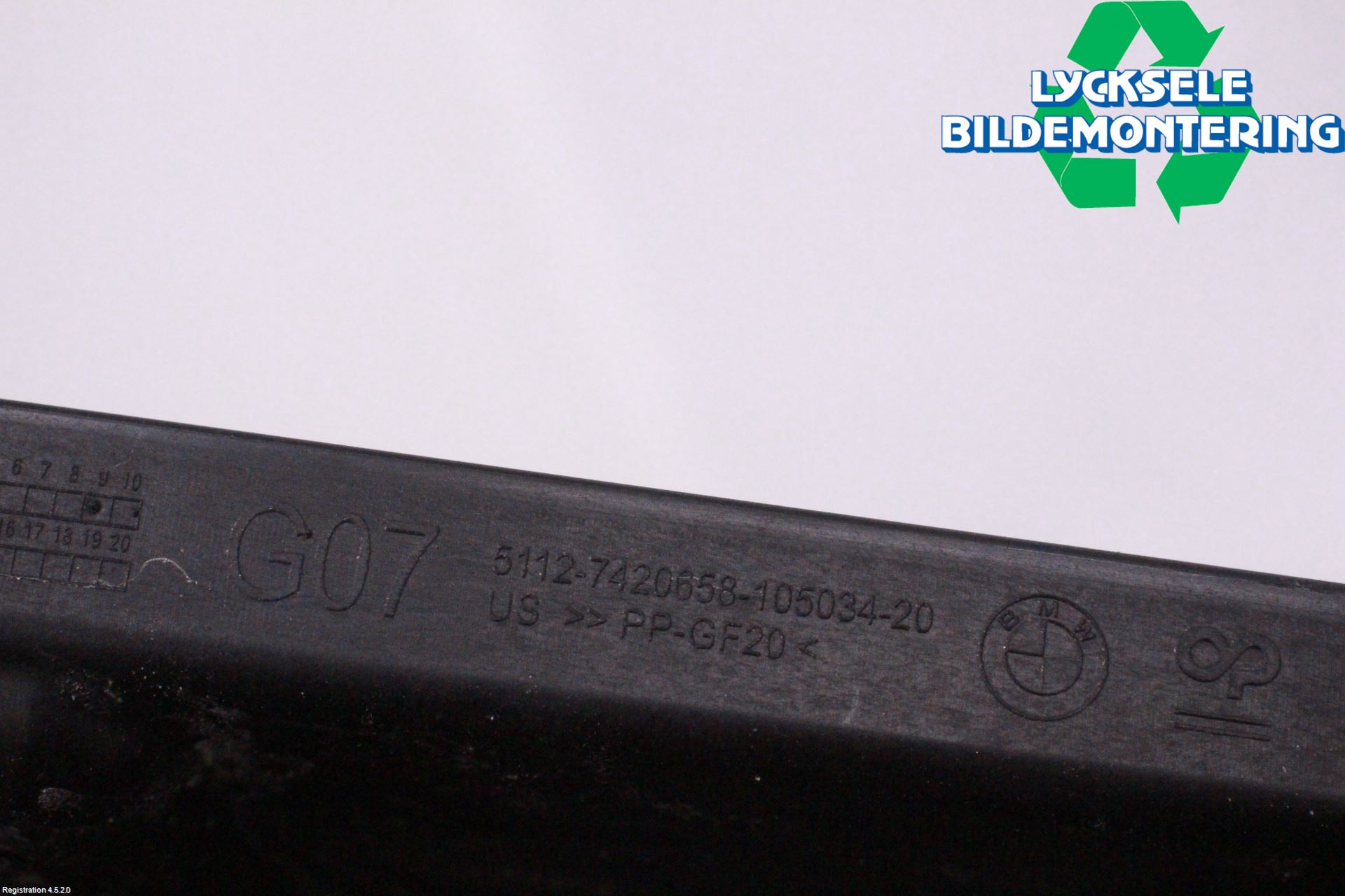 BMW X7 G07 19- Stötfångare Deformelement Bak