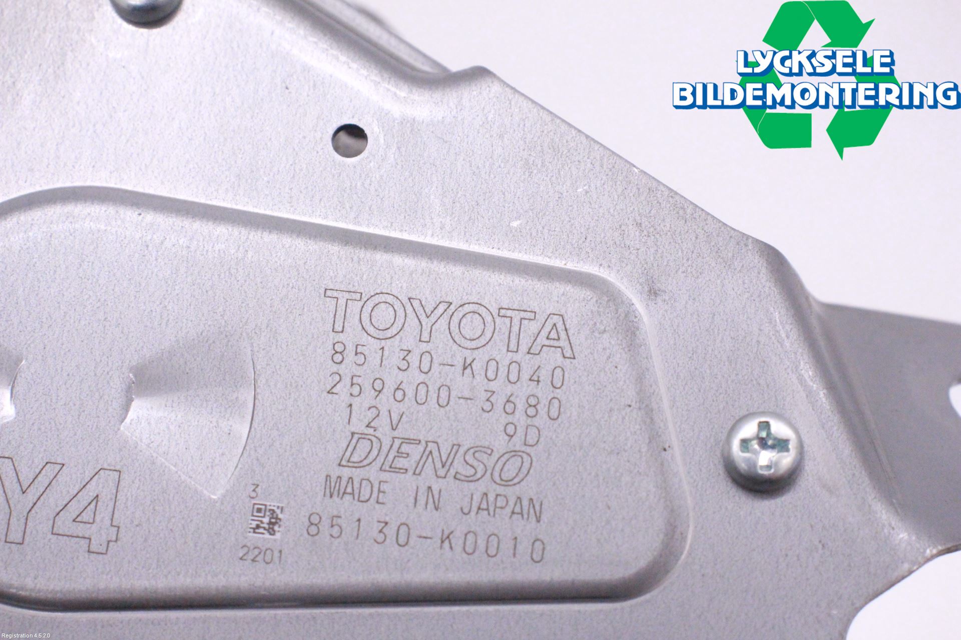 Toyota YARIS XP21 20- Torkarmotor Baklucka
