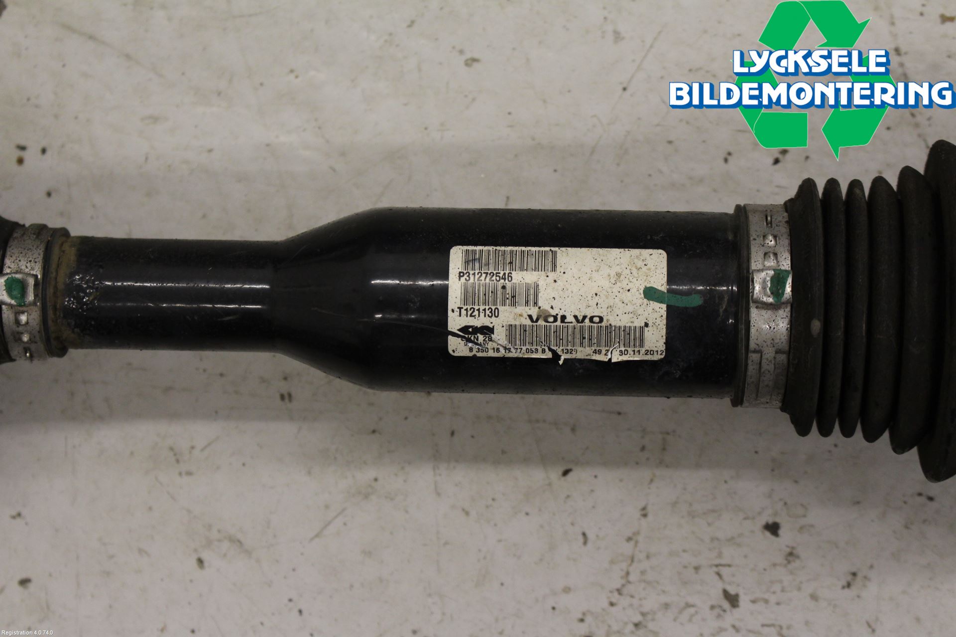 Volvo XC60 09-13 Drivaxel Fram Höger