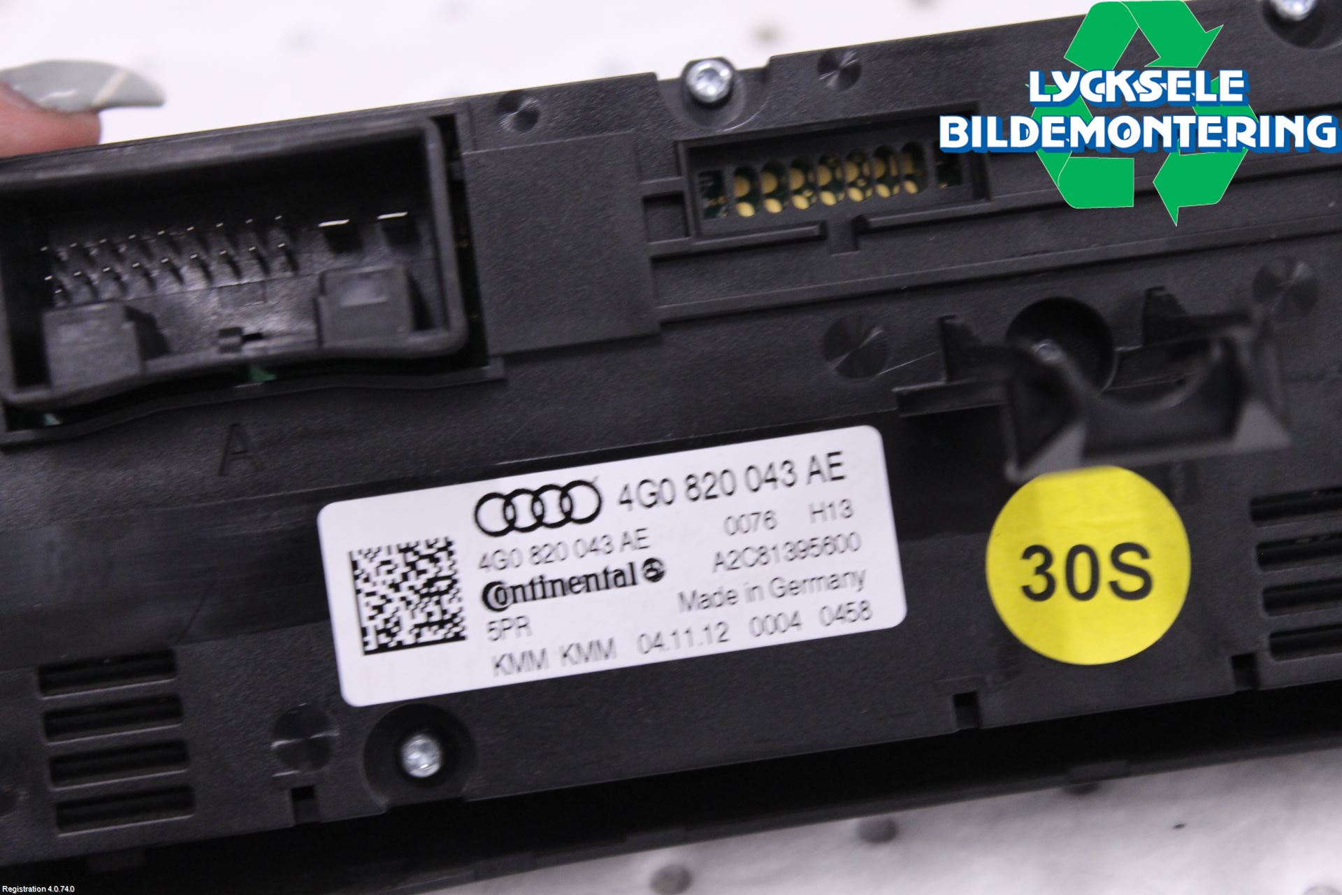 Audi A6/S6 4G 11-18 Ac Styrenhet Ac Manöveren