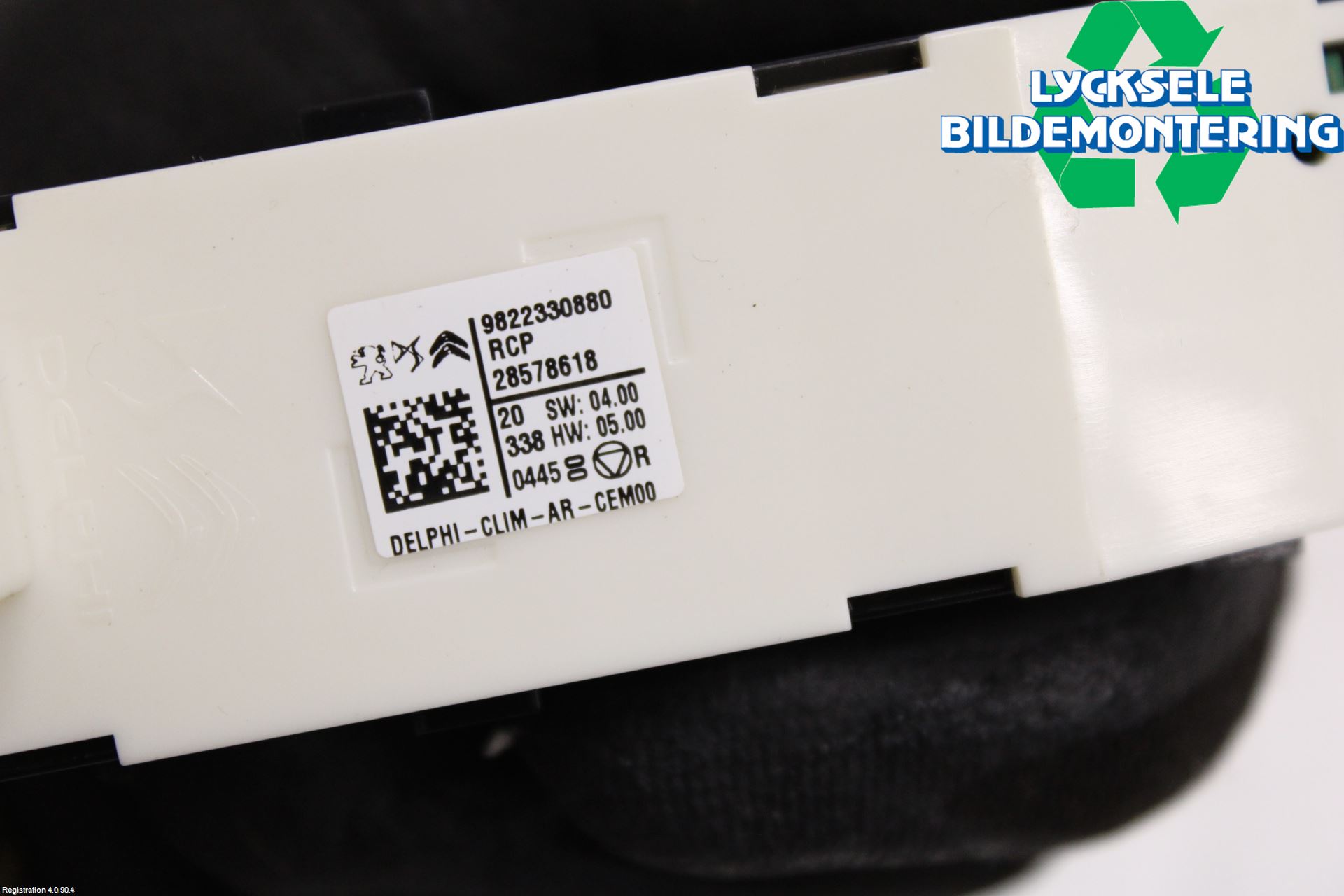 Peugeot 5008 17-24 Strömställare Fläkt