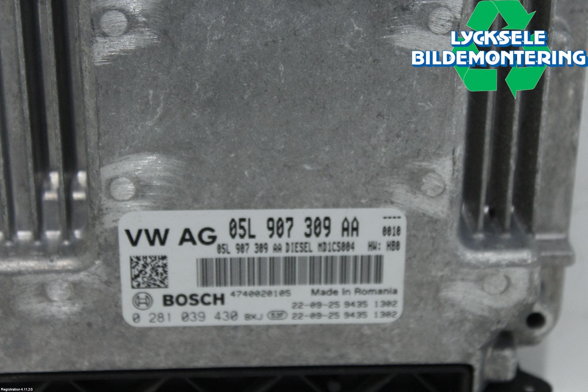 Volkswagen VW GOLF / E-GOLF VIII 20- Styrenhet Inspump Diesel