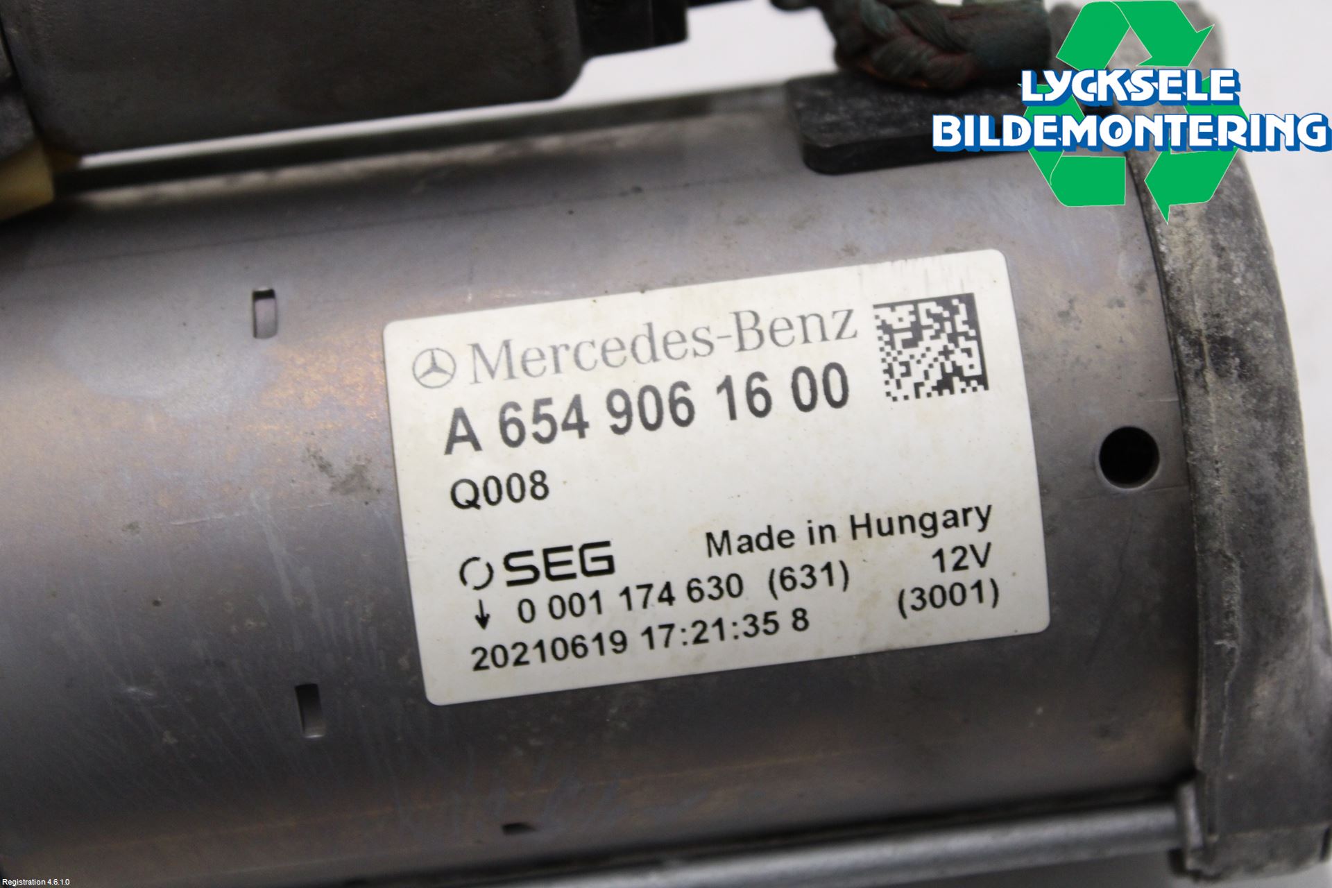 Mercedes-Benz MB VITO/V-KLASS (W640,W447,W448) 14- Startmotor Diesel
