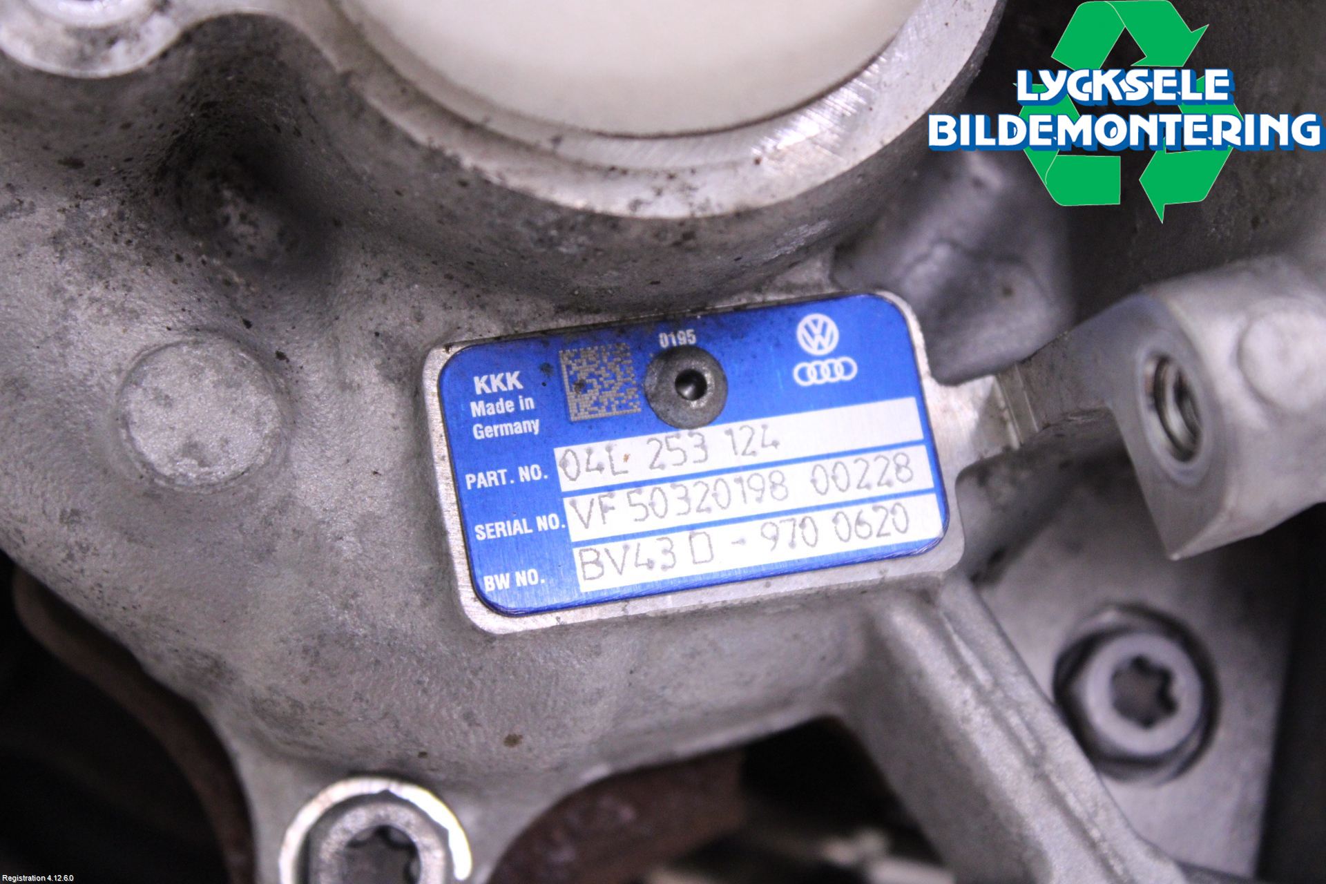 Audi A4/S4 B9 20- Turboaggregat