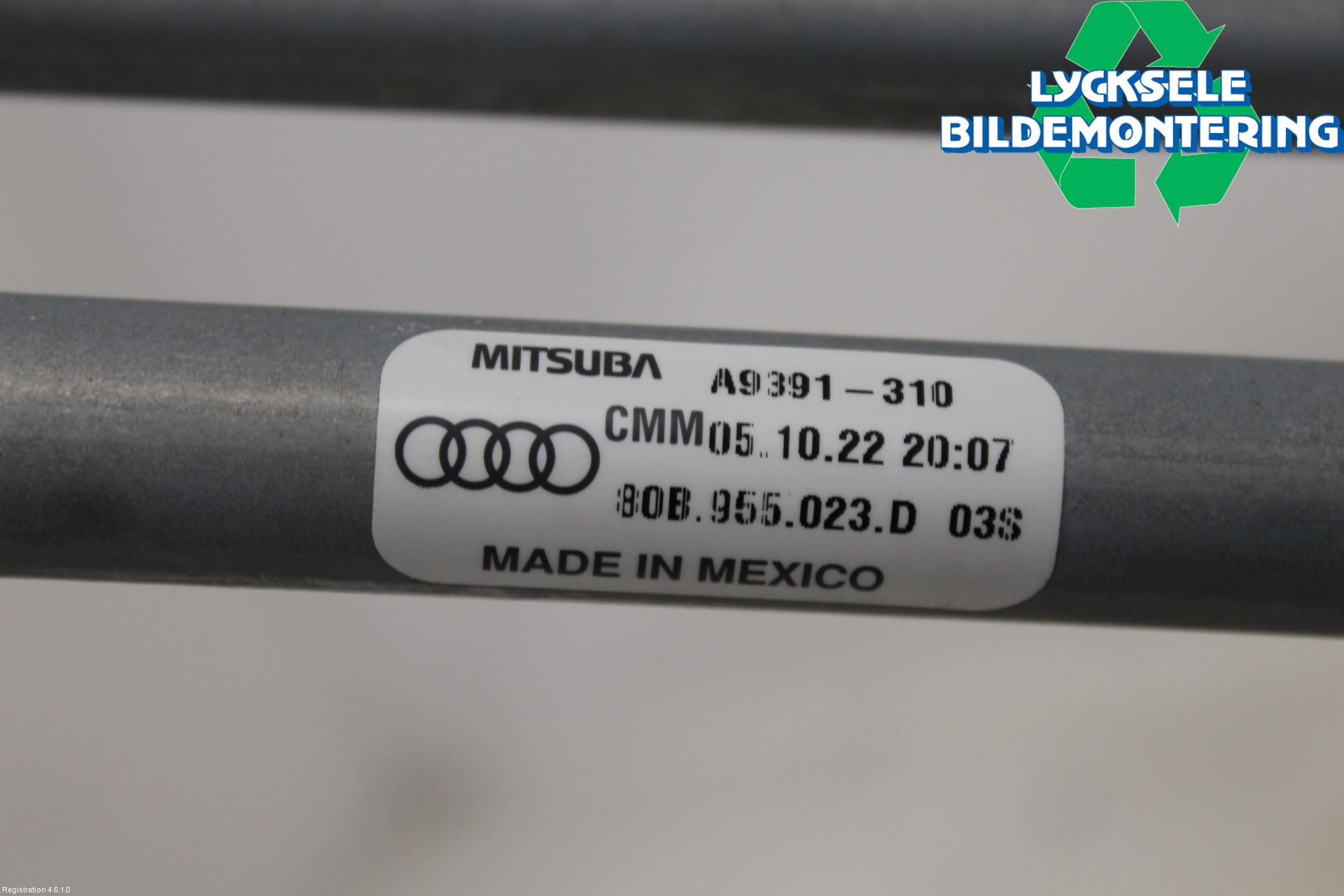 Audi Q5/SQ5 17- Torkarmekanism Vindruta