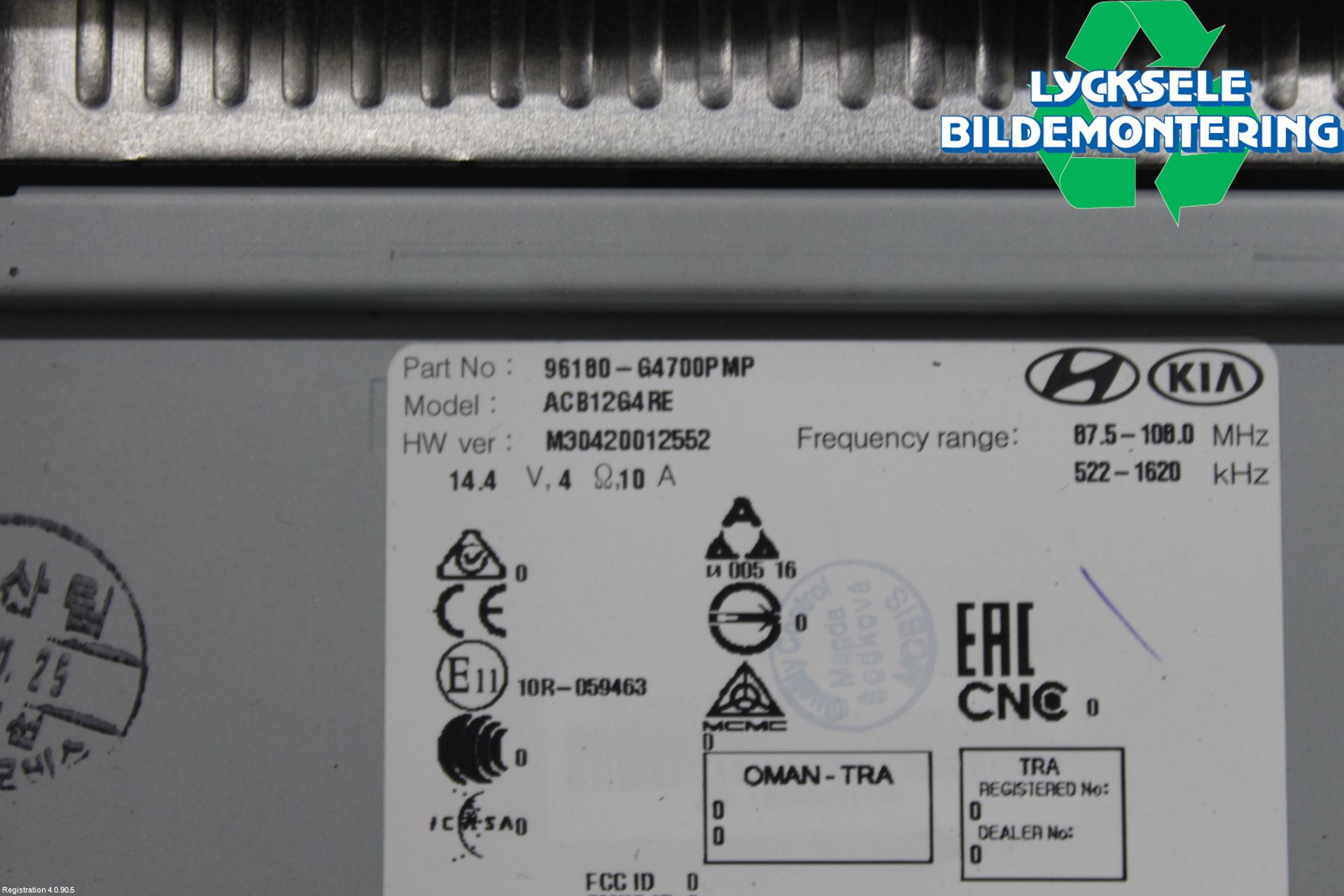 Hyundai i30 PD 17- Cd Radio - Multimediapanel