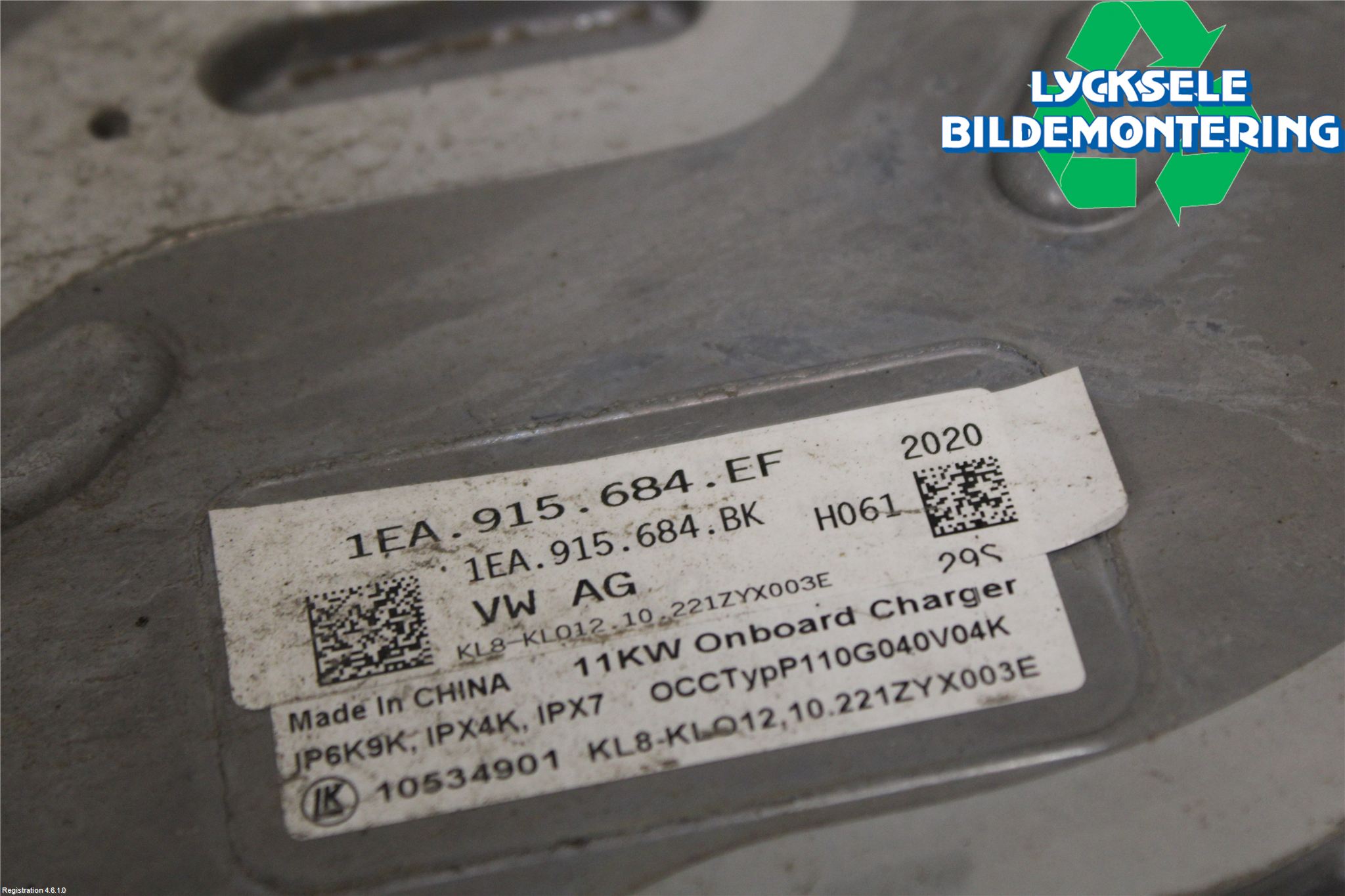 Volkswagen VW ID.3 21- Batteriladdare Högspänning