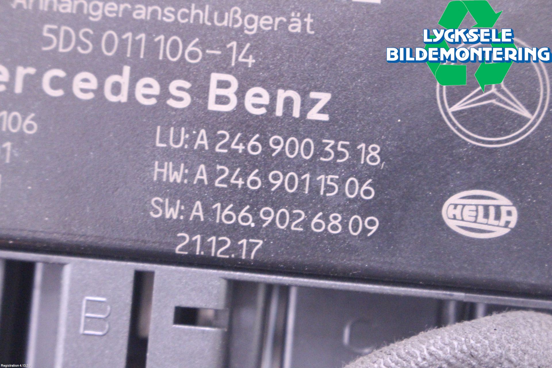 Mercedes-Benz MB CLA-KLASS (C117/X117) 13-19 Styrenhet Dragkrok