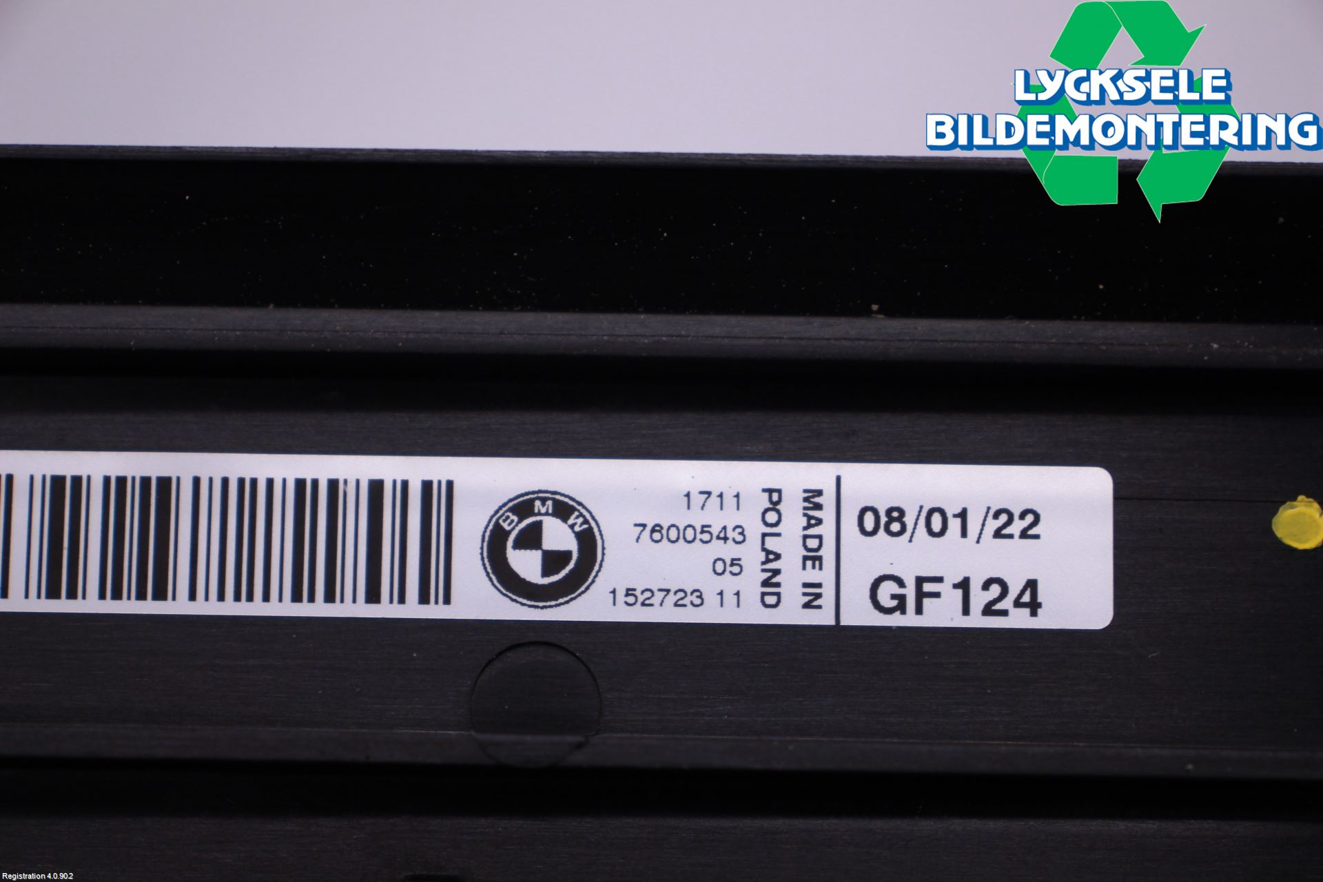 BMW i3 I01 13-22 Kylarfäste-Ram-Balk