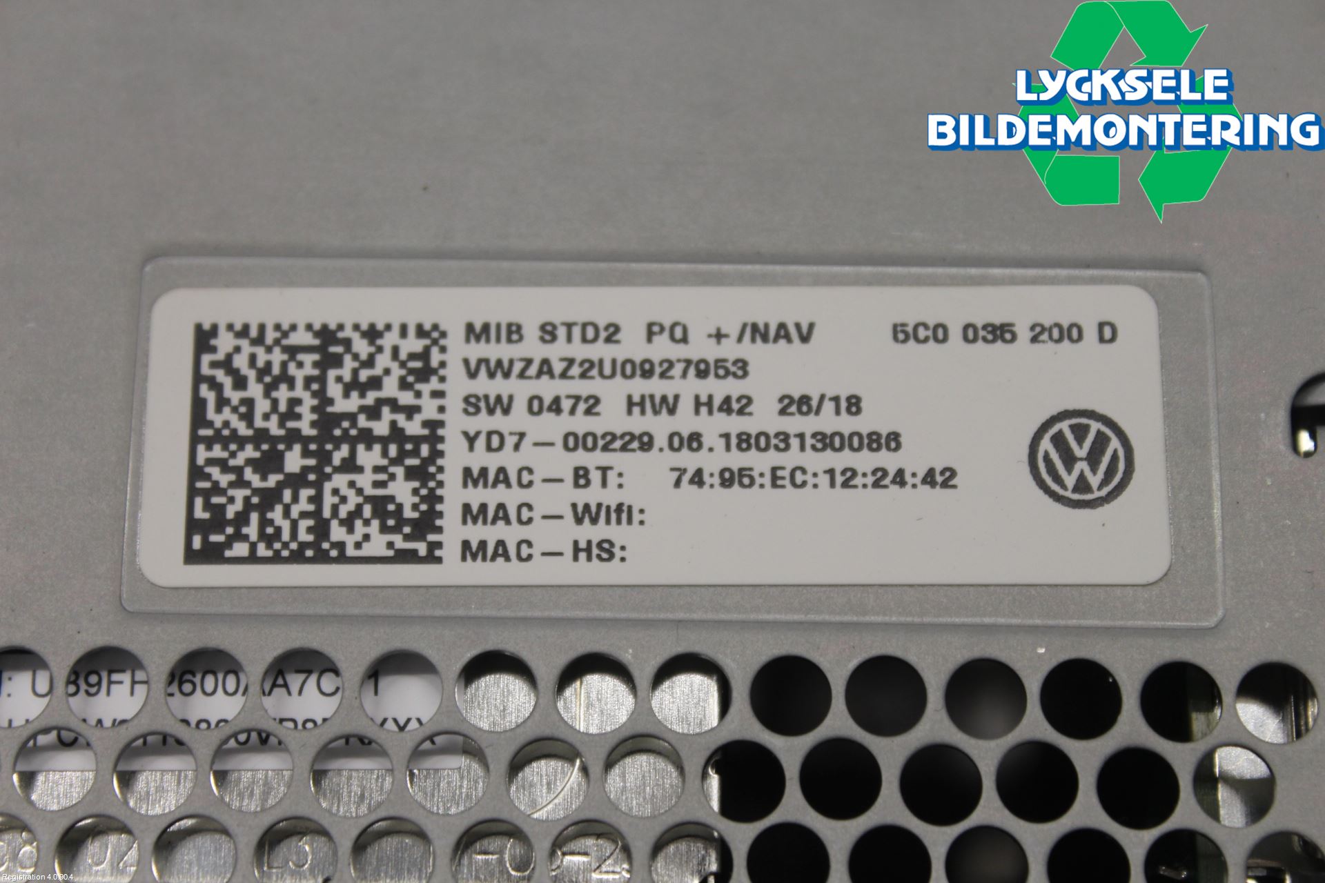 Volkswagen VW PASSAT 15-19 Cd Radio - Multimediapanel