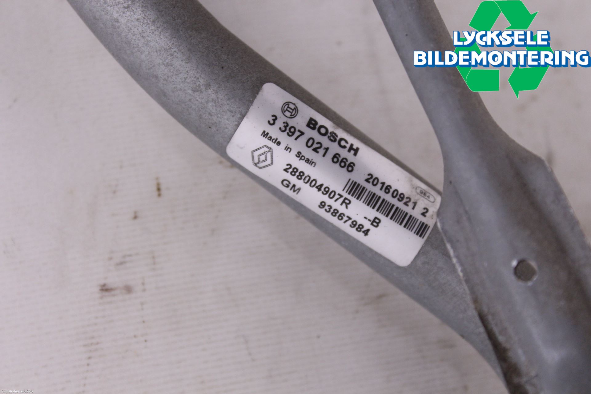 Fiat TALENTO 16- Torkarmekanism Vindruta