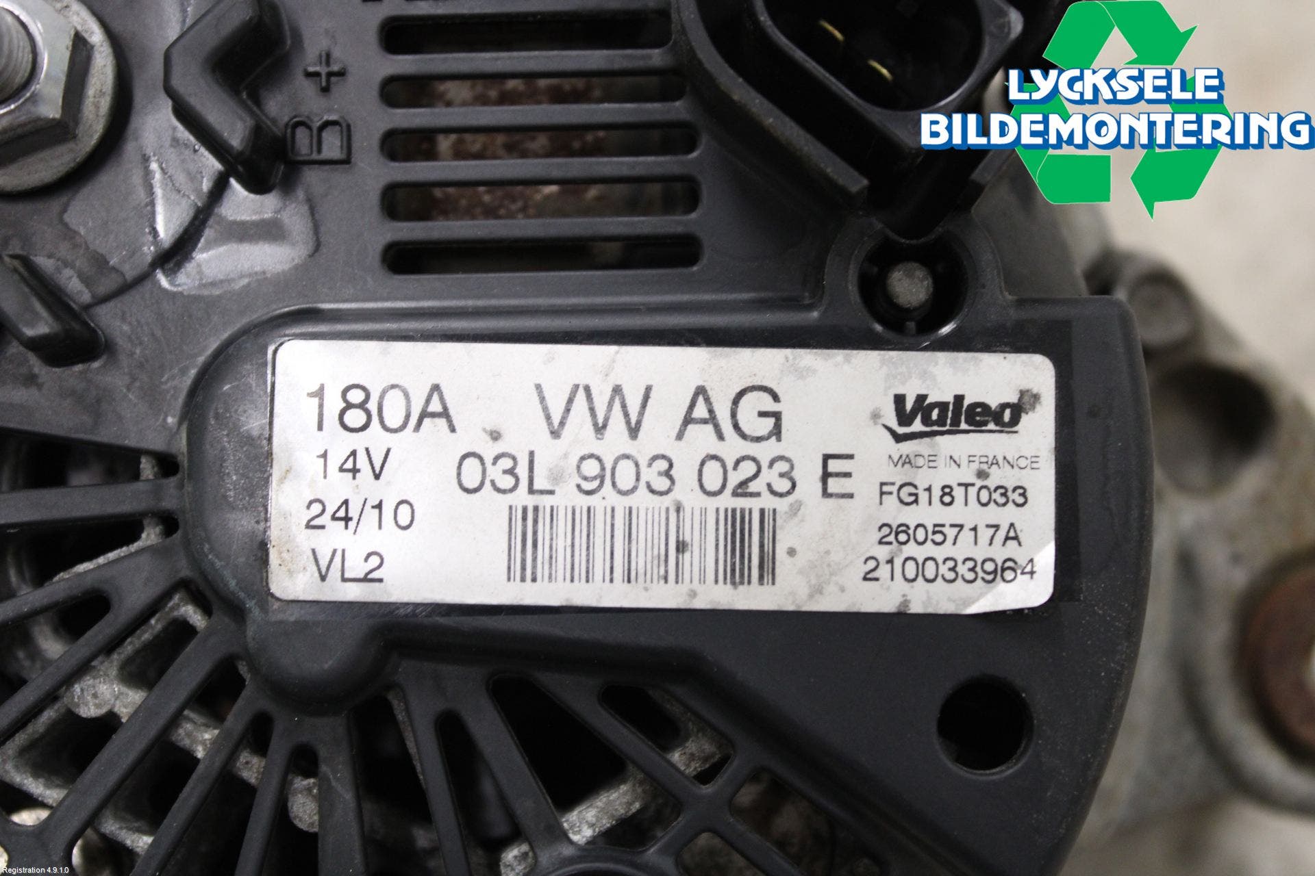 Volkswagen VW PASSAT 05-11 Generator