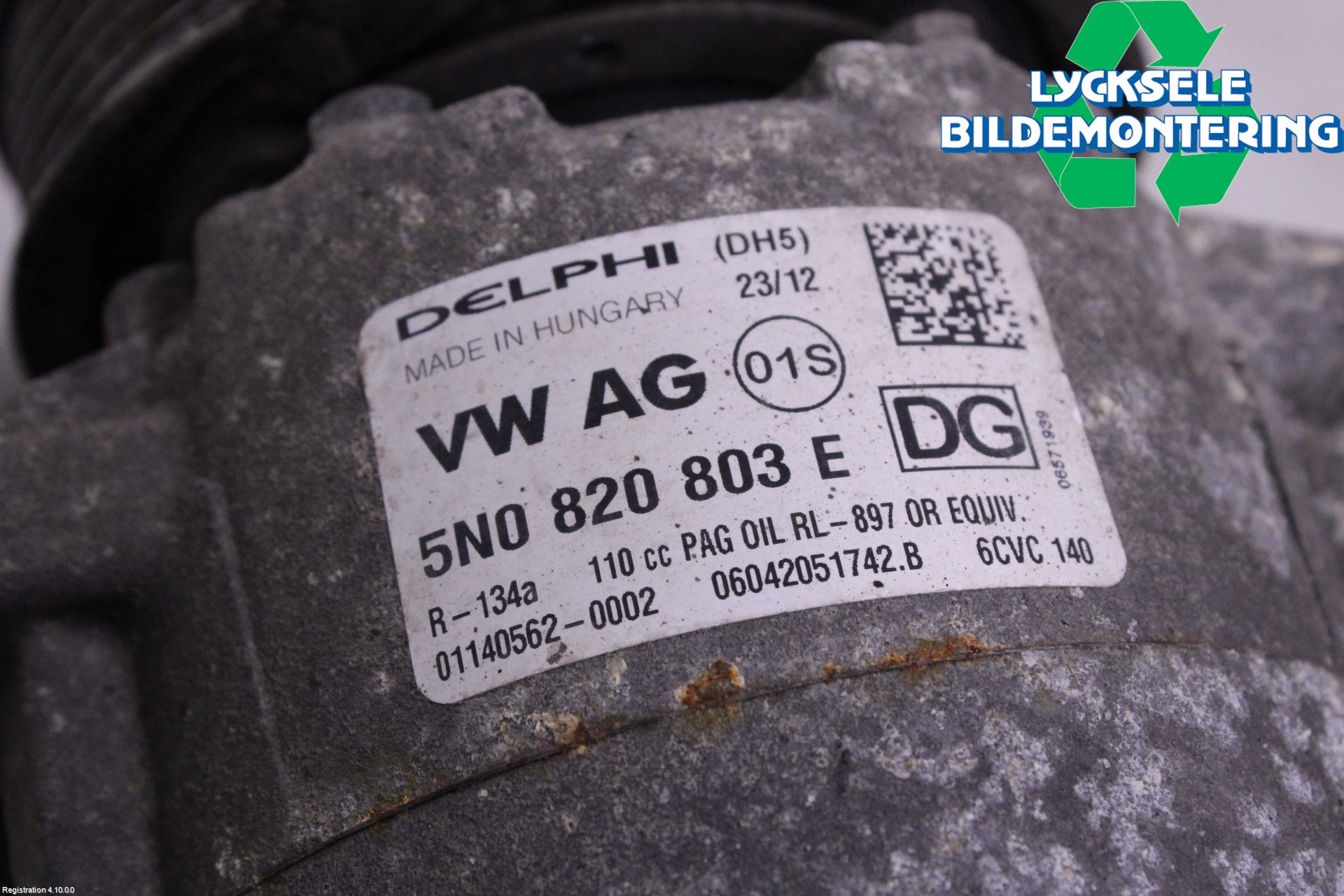 Volkswagen VW CADDY 11-15 Ac Kompressor