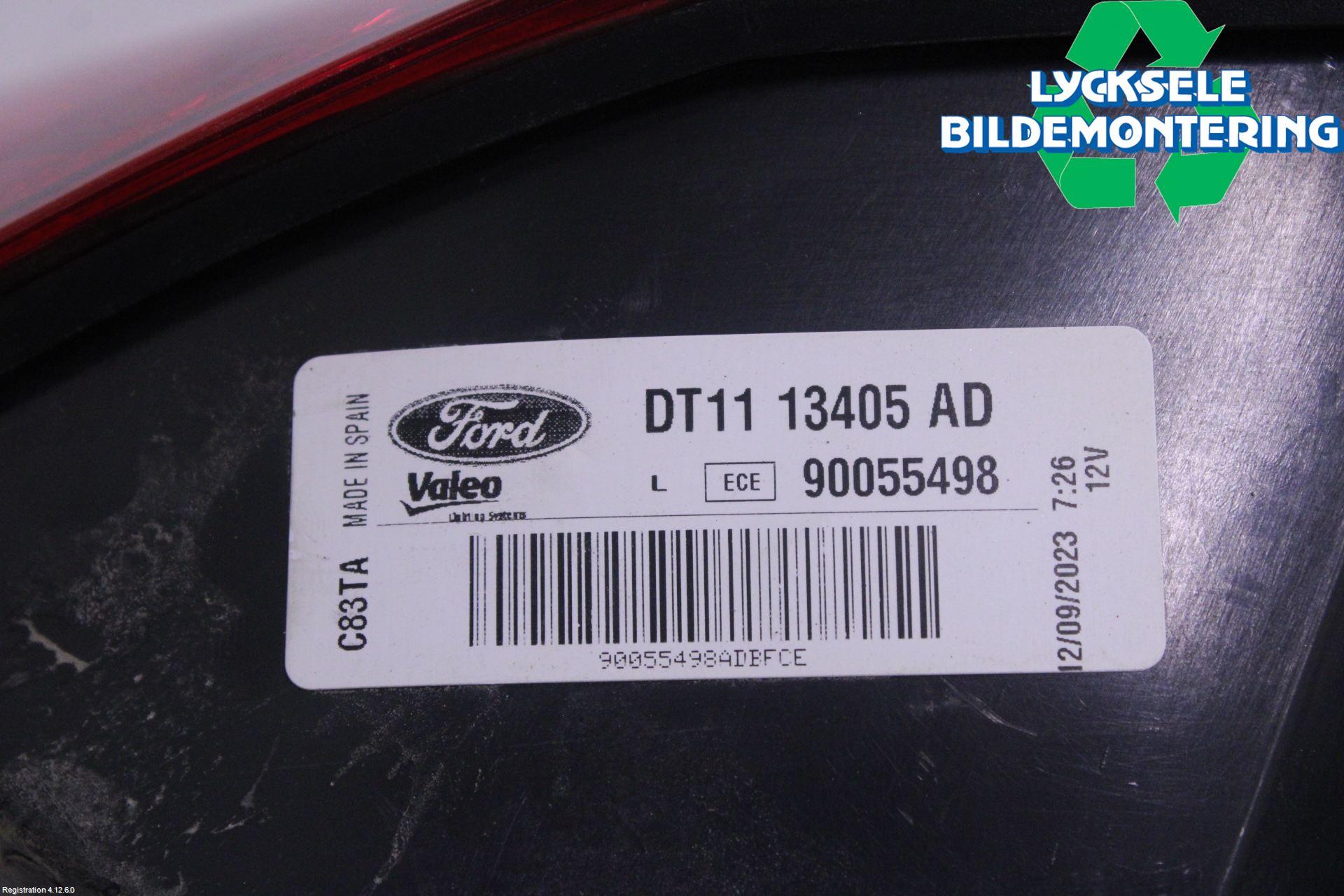 Ford TRANSIT/TOURNEO CONNECT 13-22 Bakljus Vänster