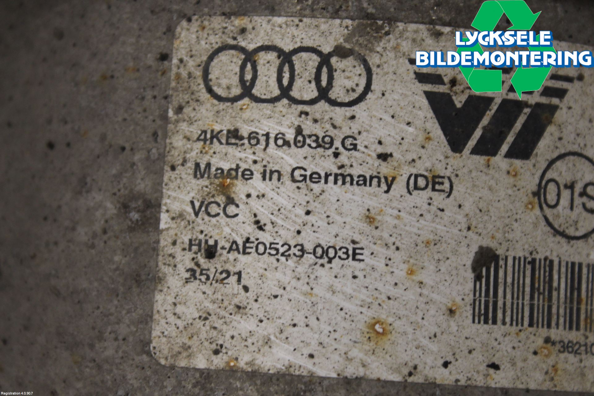 Audi E-TRON, S GE 19- Fjäderben Fram Vänster