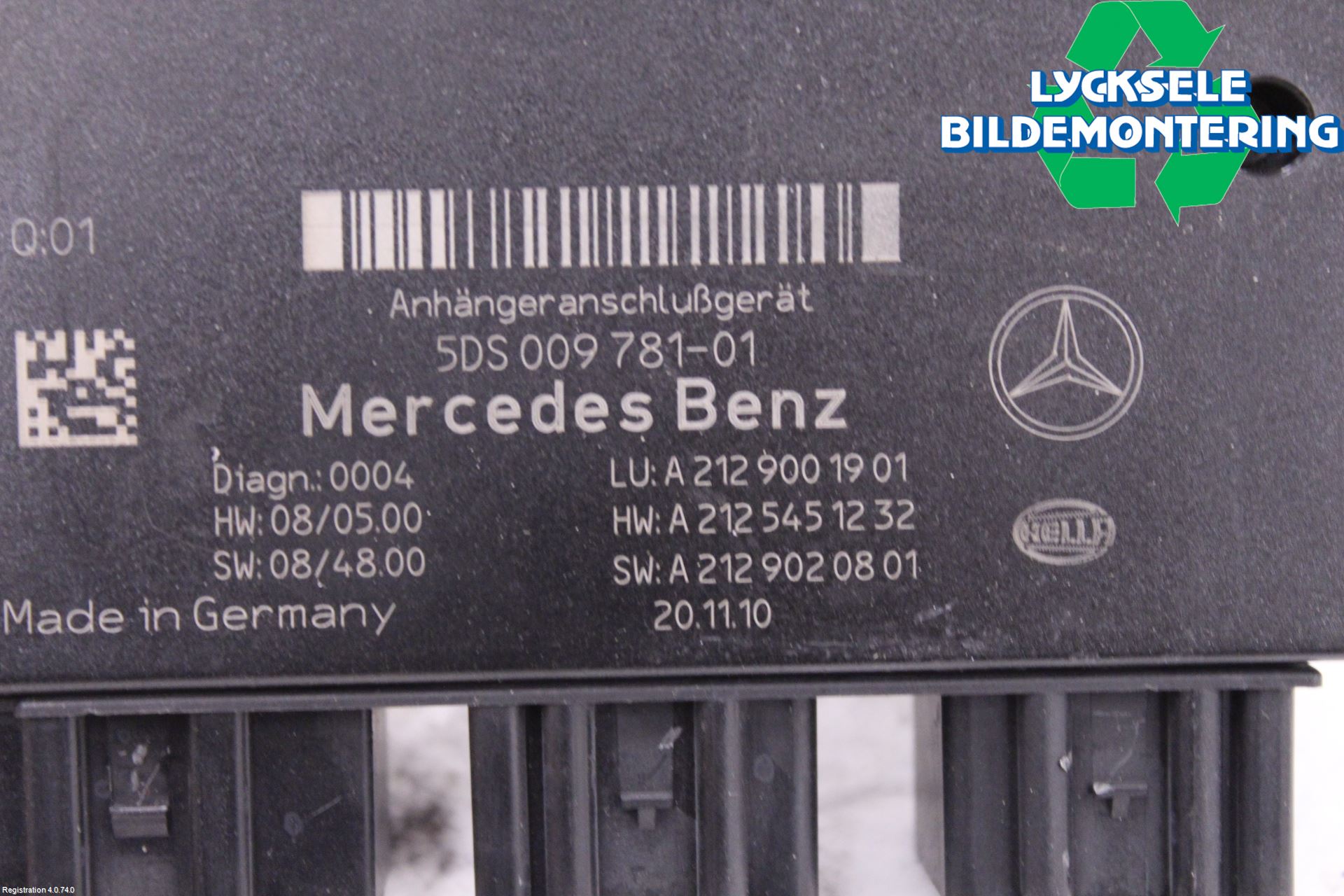 Mercedes-Benz MB C-KLASS (W204) 07-15 Styrenhet Dragkrok