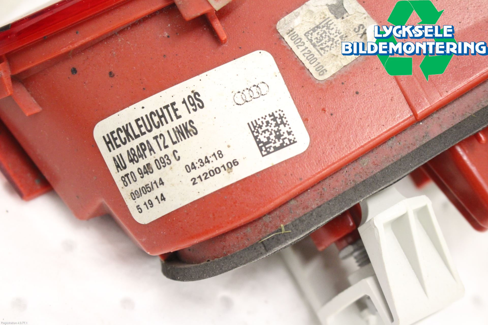 Audi A5 07-16 Bakljus Lucka Vä